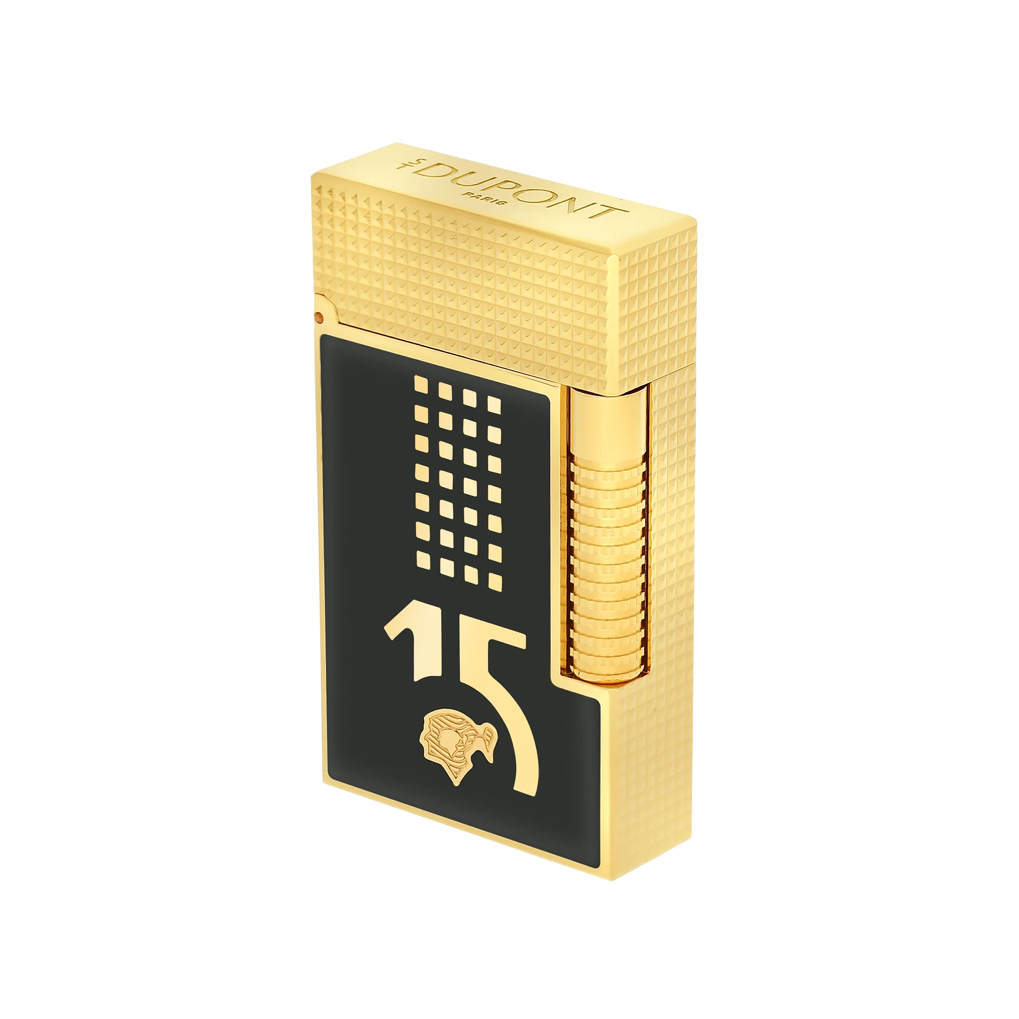 S.T. Dupont Le Grand Mixed Lacquered Lighter Cohiba Behike Gold / Black Ref: C23003cl