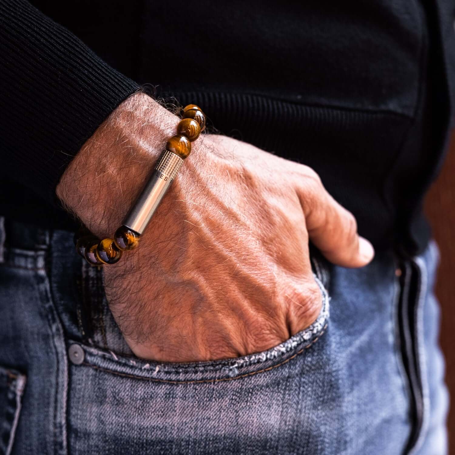 Les Fines Lames - The Punch Bracelet (Tiger Eye)
