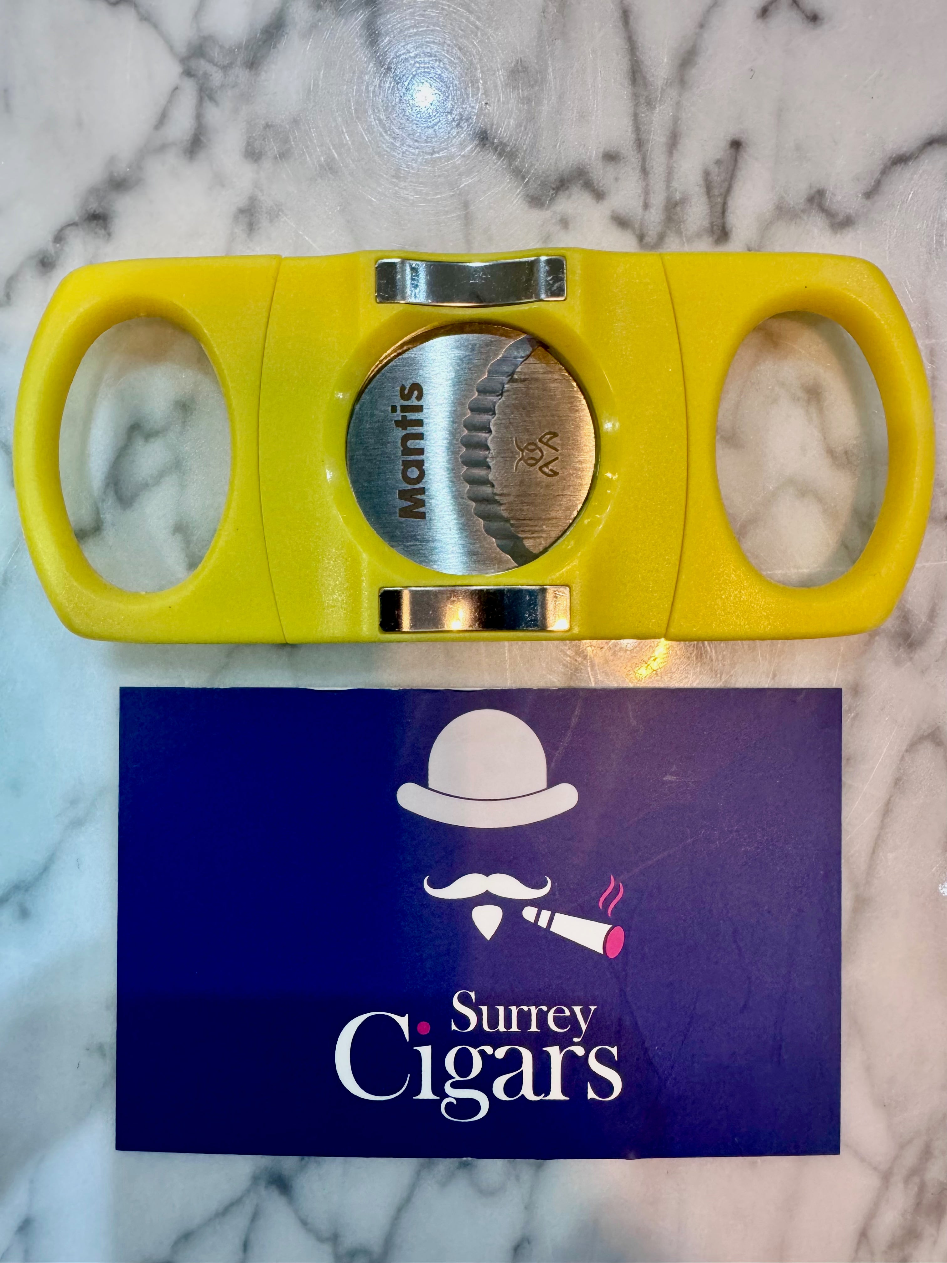Mantis - CigarMaster - Cigar Cutter and stand - Yellow
