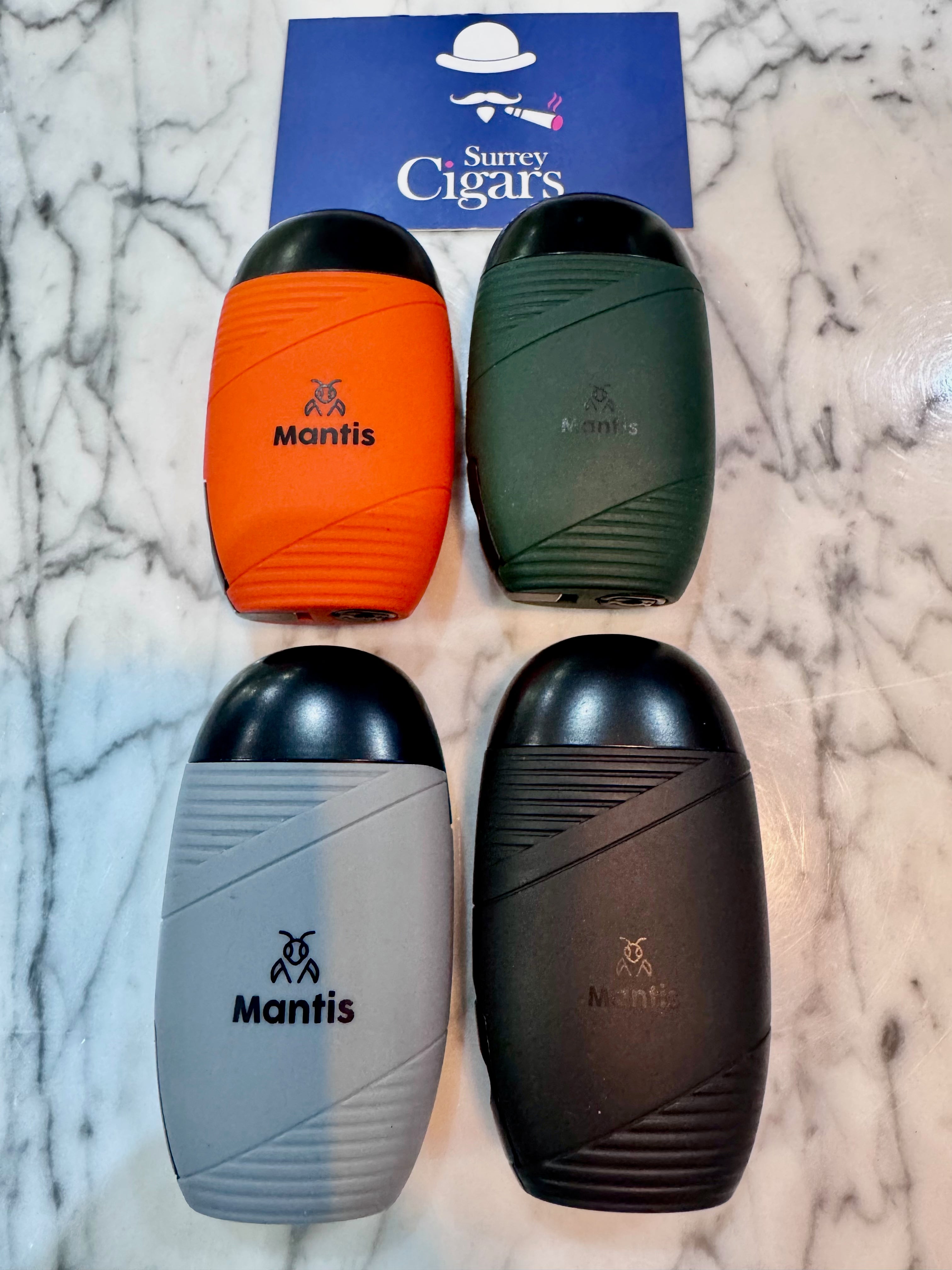 Mantis - Ovo -Triple Jet Flame Lighter and Cigar Punch Cutter - Green
