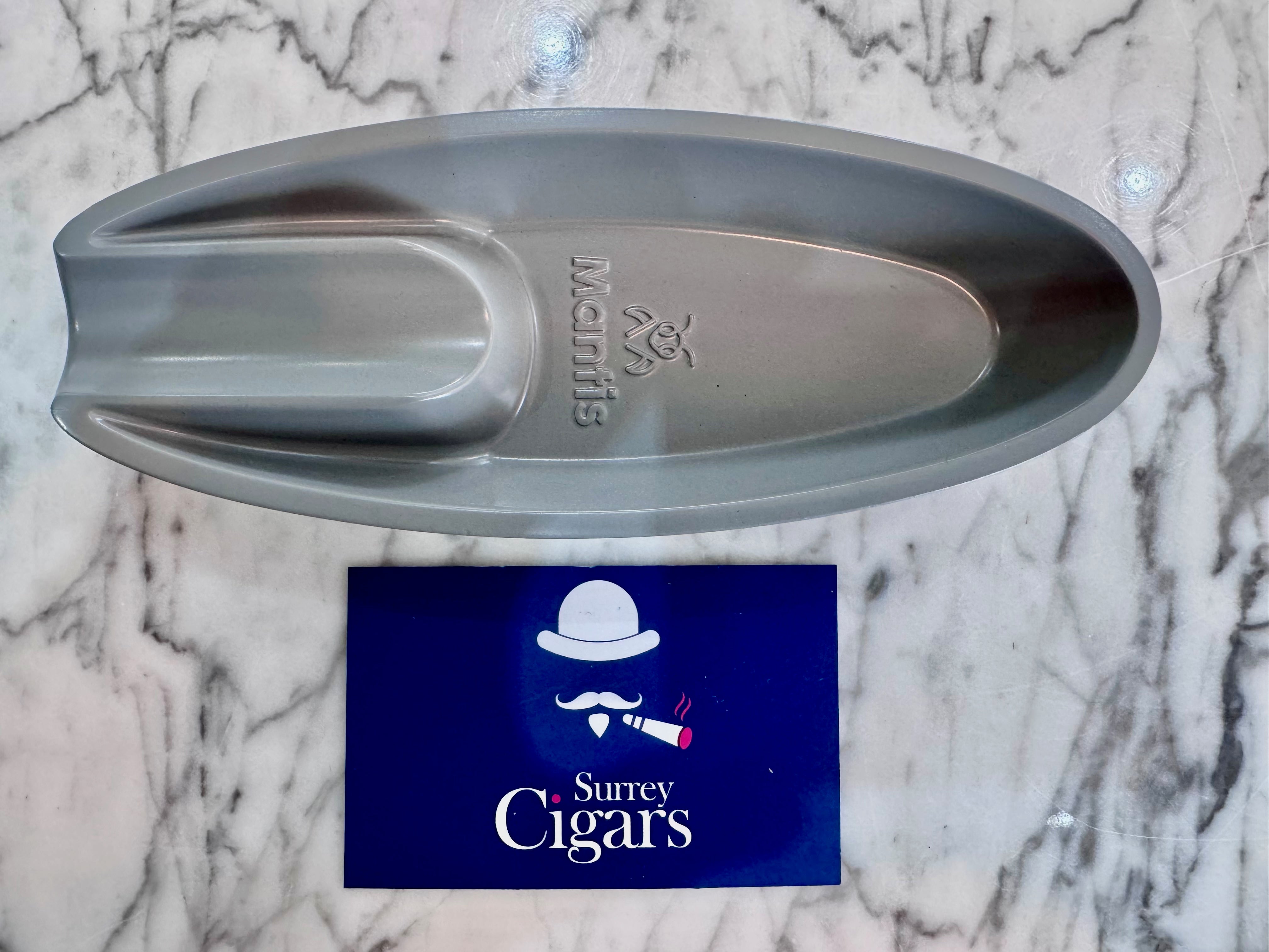 Mantis - Streamline - Metal and Ceramic Ashtray - Cool Grey