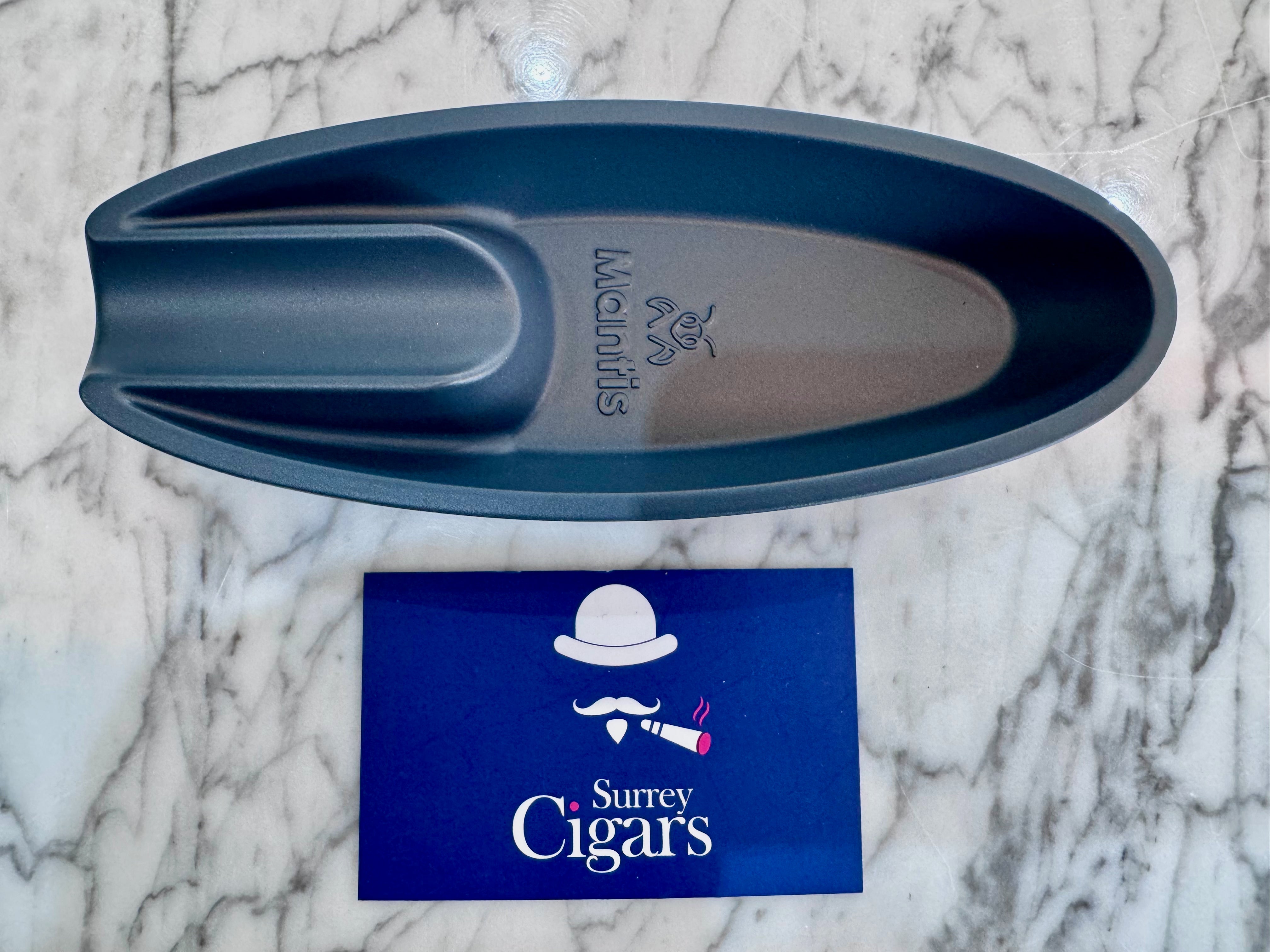 Mantis - Streamline - Metal and Ceramic Ashtray - Matte Grey Salvia