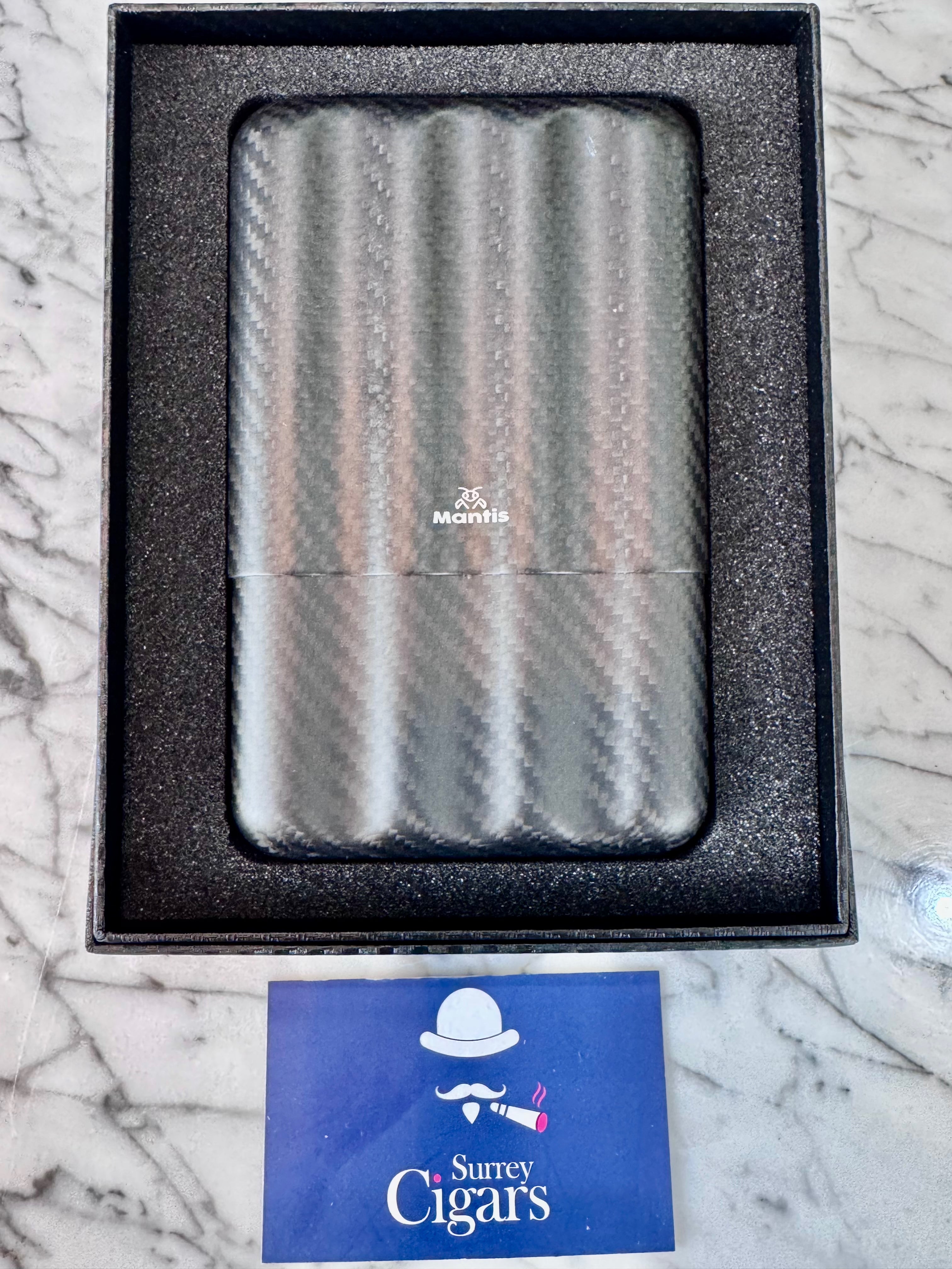Mantis - TrueCarbon 3K Real Forged Carbon Fiber Cigar Case - Matte OR Glossy Finish