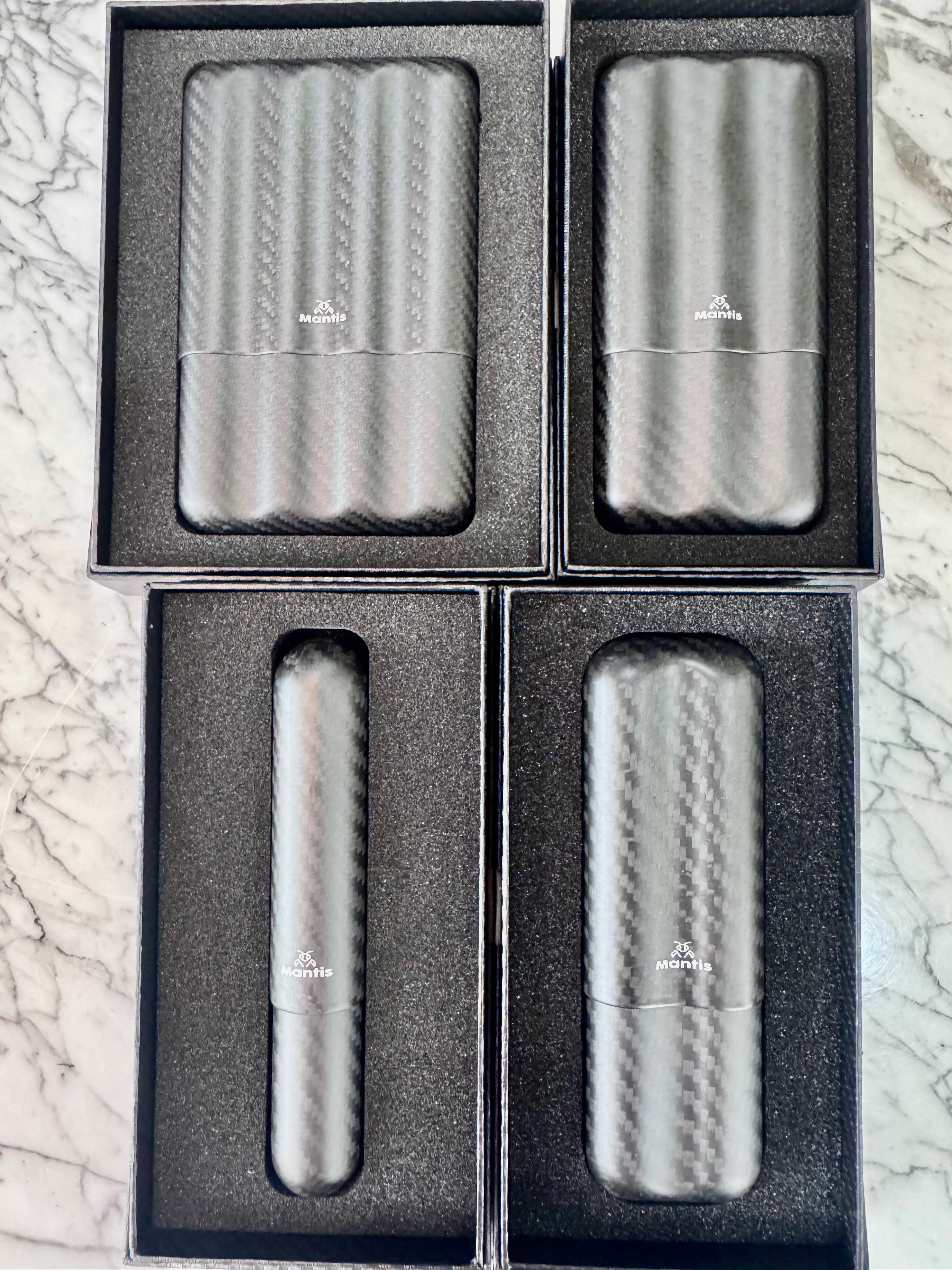 Mantis - TrueCarbon 3K Real Forged Carbon Fiber Cigar Case - Matte OR Glossy Finish