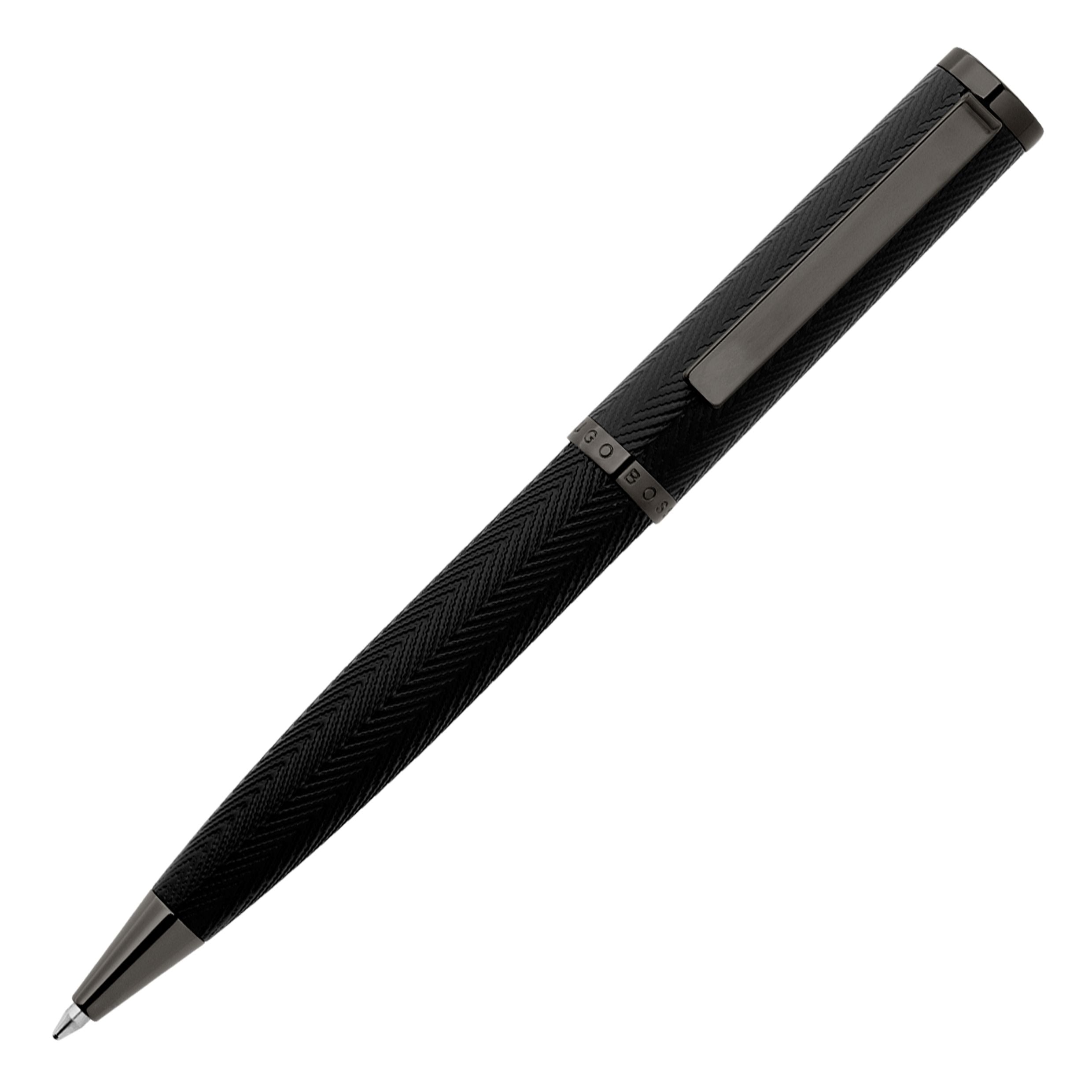 Hugo Boss Formation Herringbone Ballpoint Pen Gun