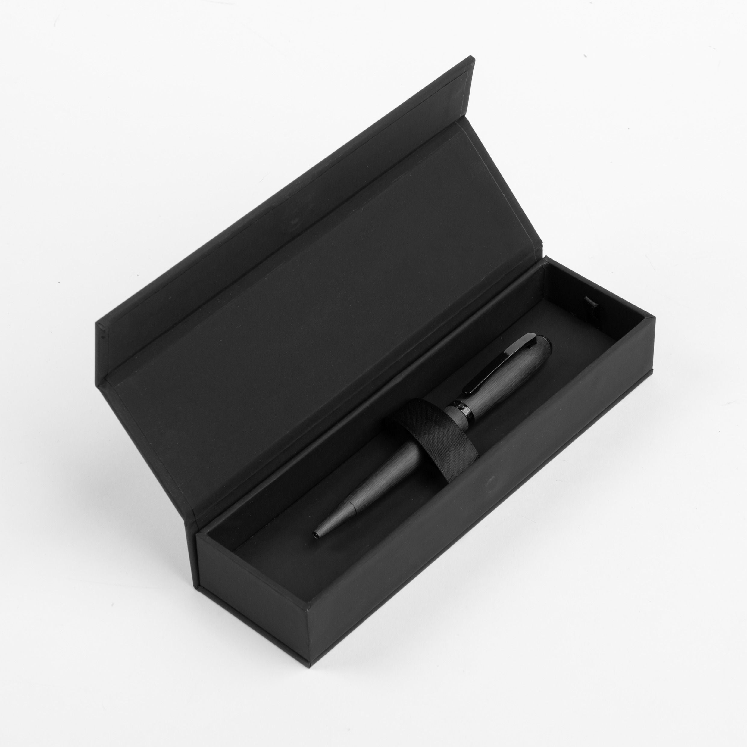 Contour Brushed Ballpoint Pen Black