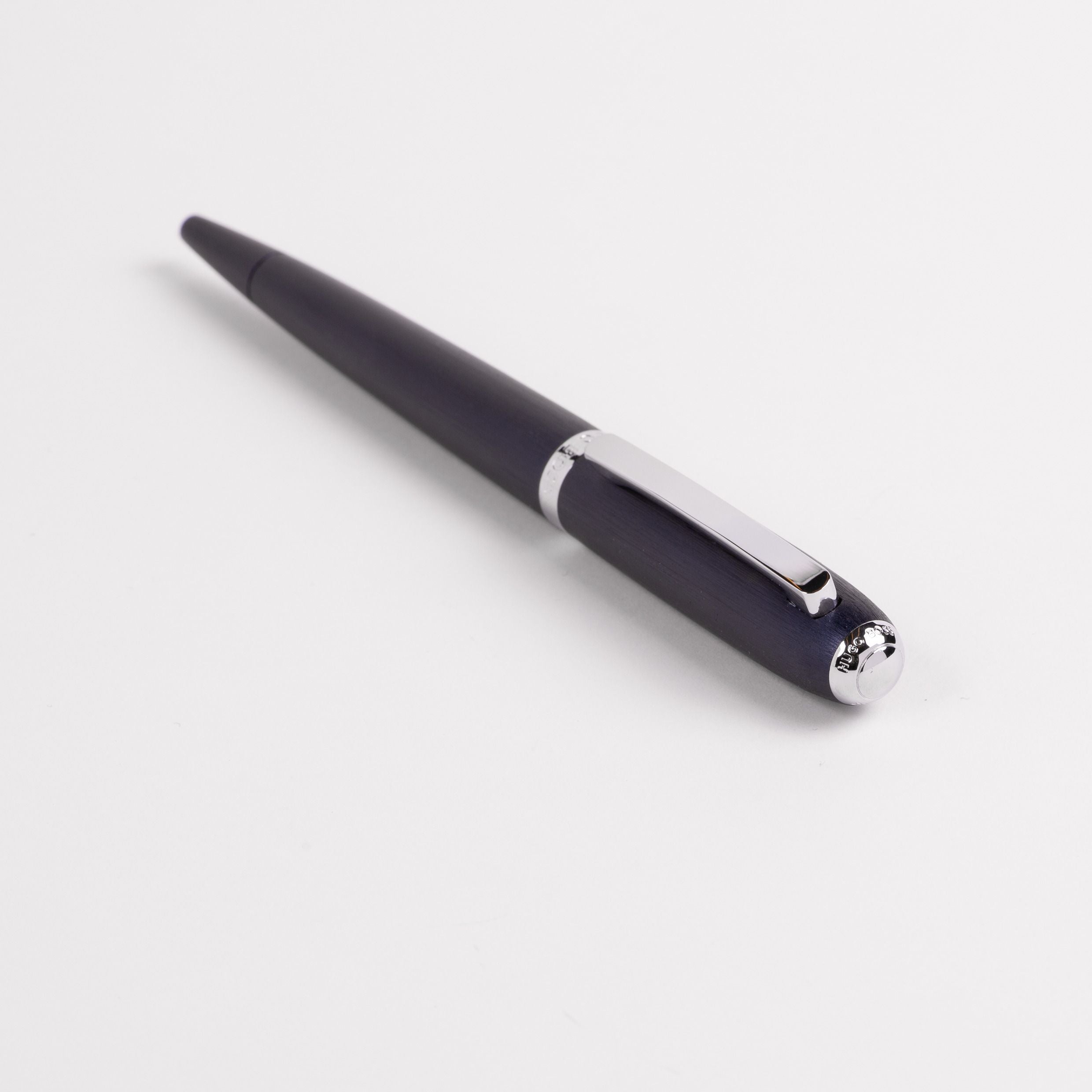 Hugo Boss Contour Brushed Ballpoint Pen Navy