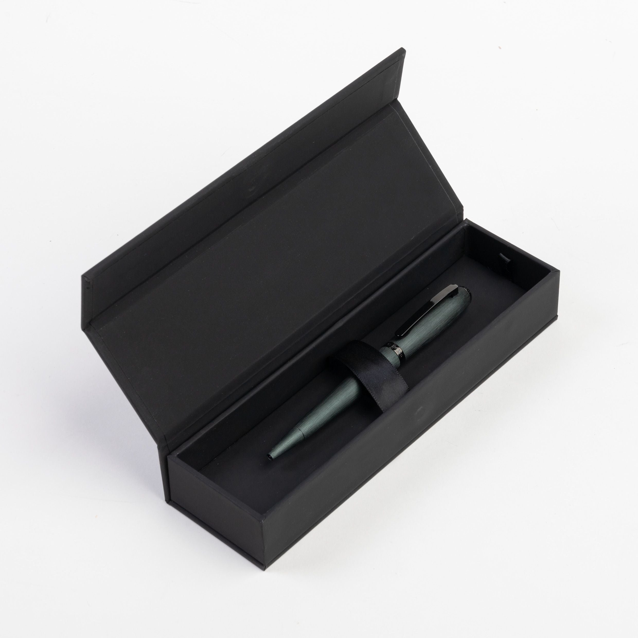 Hugo Boss Contour Brushed Ballpoint Pen Green
