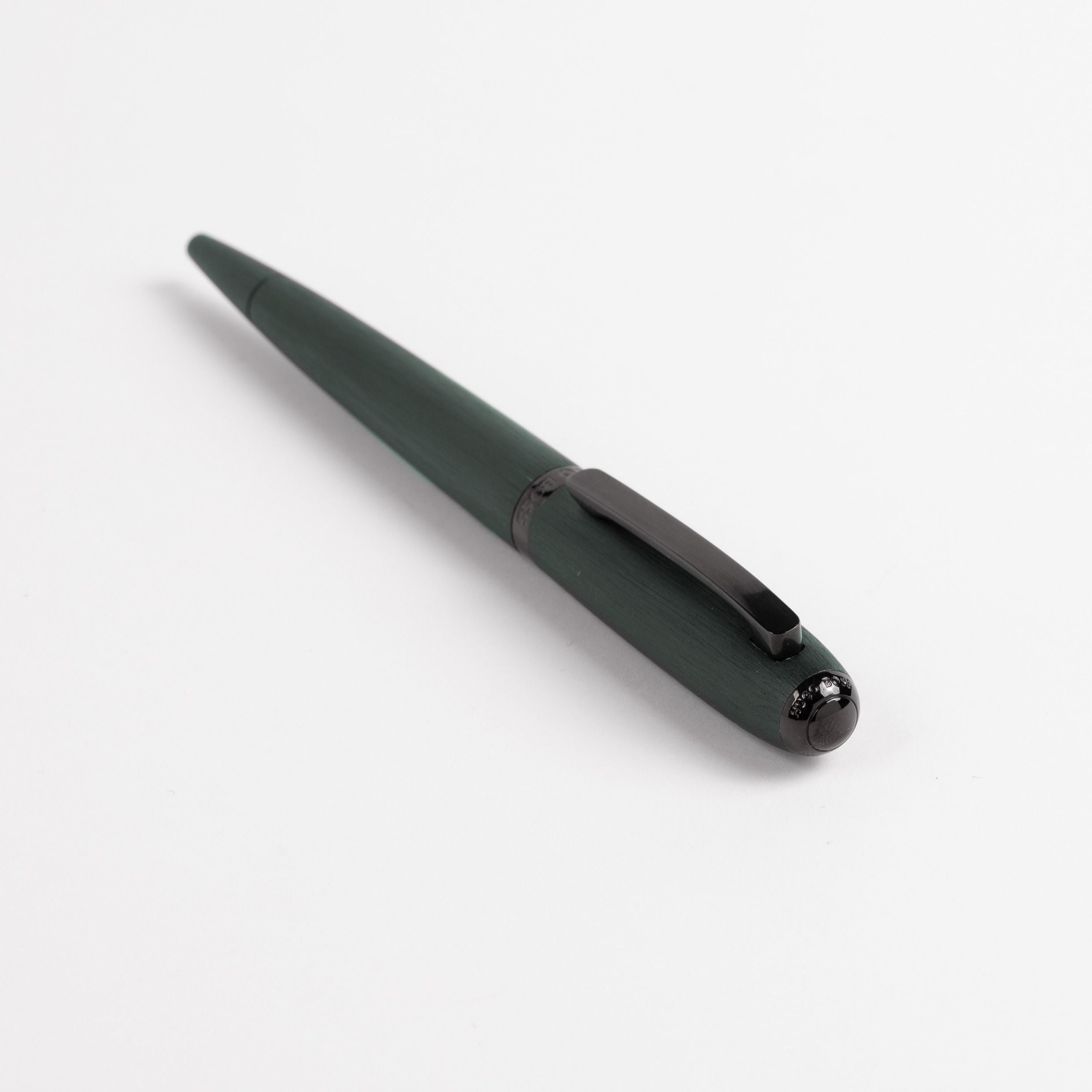 Hugo Boss Contour Brushed Ballpoint Pen Green