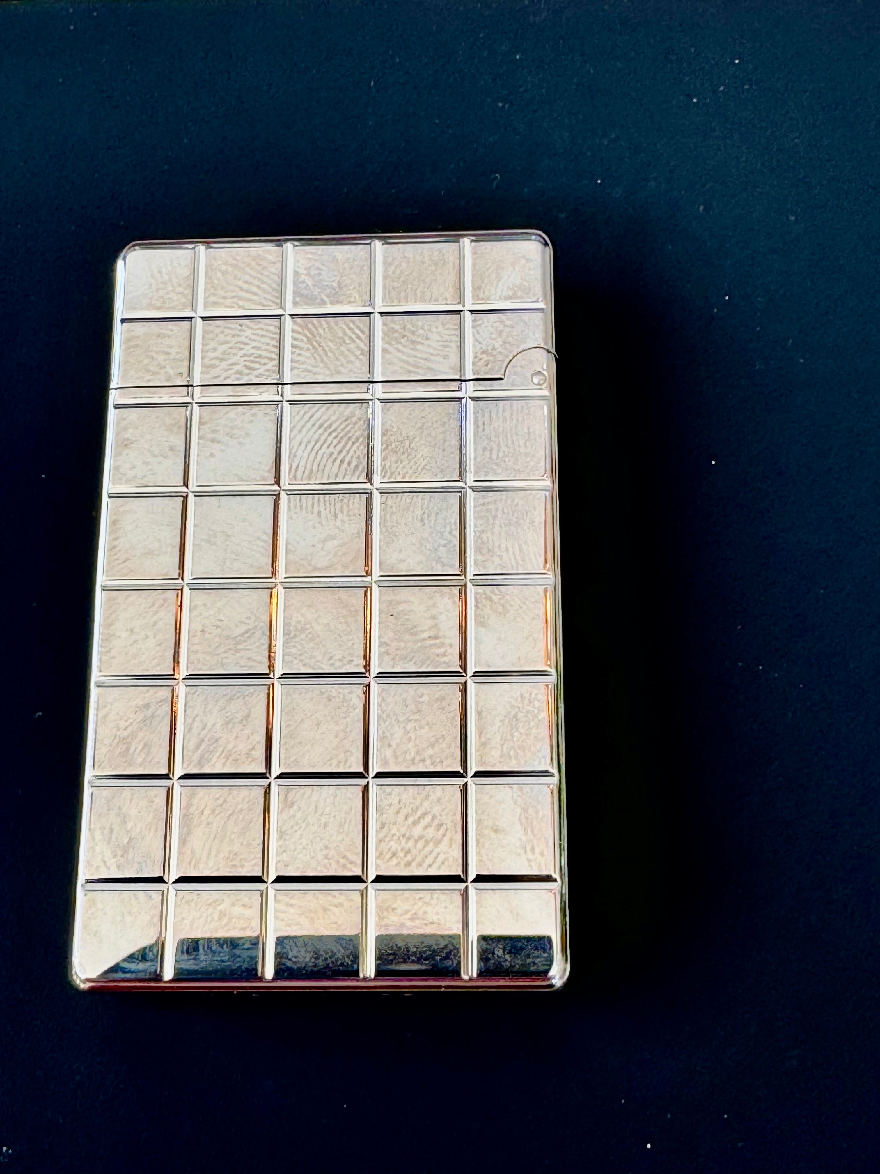 S.T. Dupont Initial White Bronze Lighter 020800B