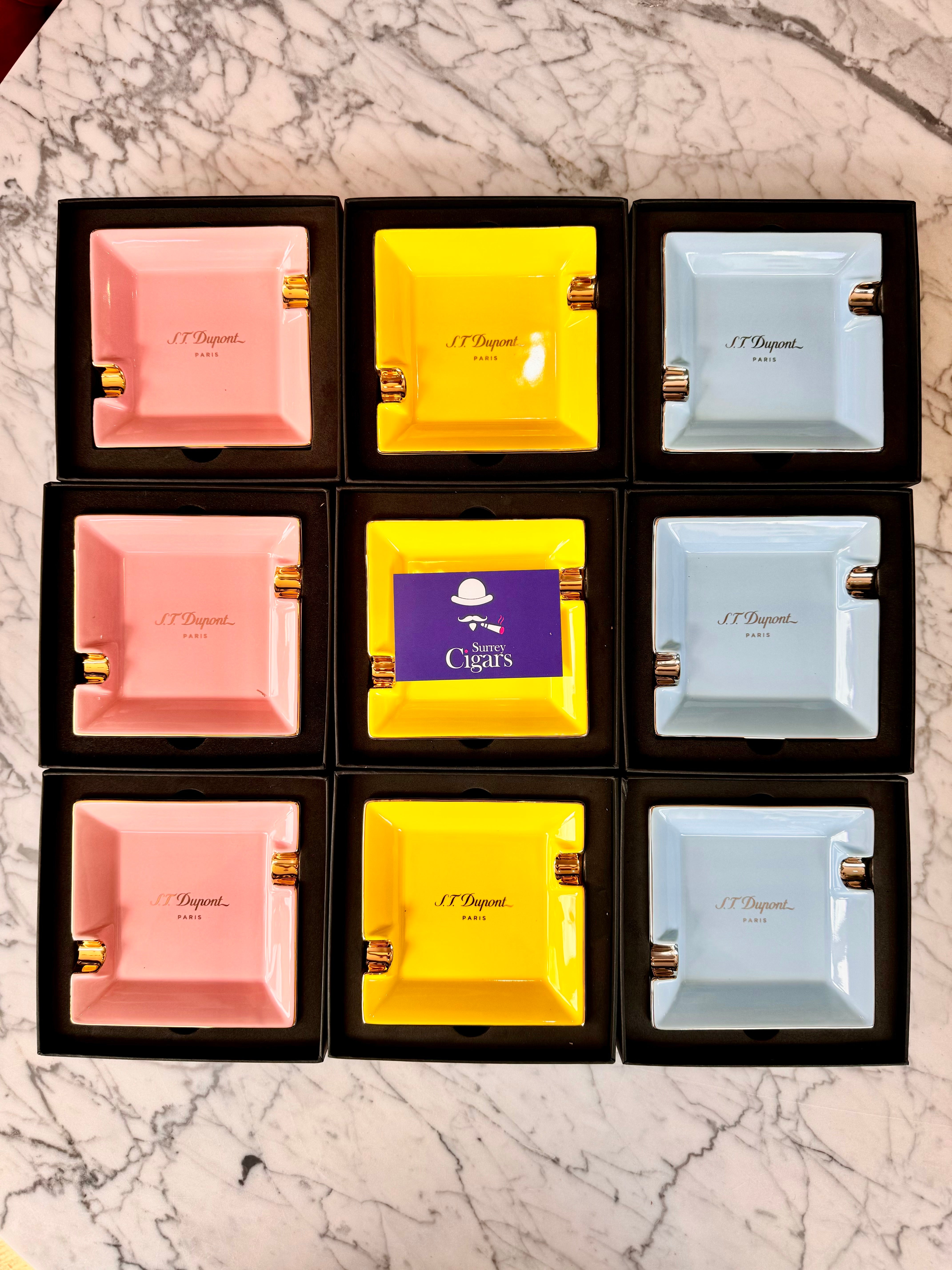 S.T. Dupont MINI PASTEL VANILLA ASHTRAY Porcelain 006280