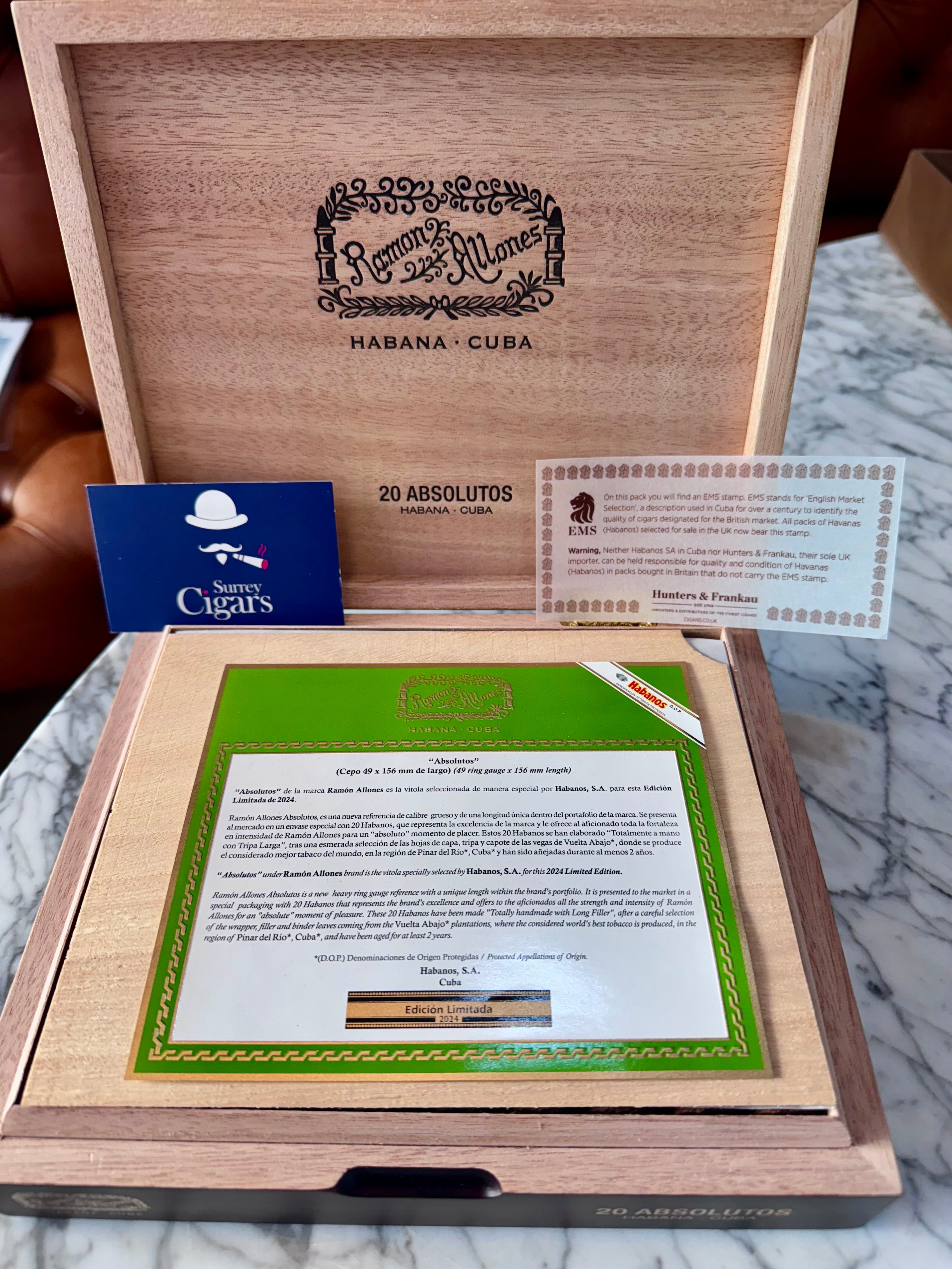 Ramon Allones Absolutos Habanos Limited Edition 2024 EMS - IN STOCK