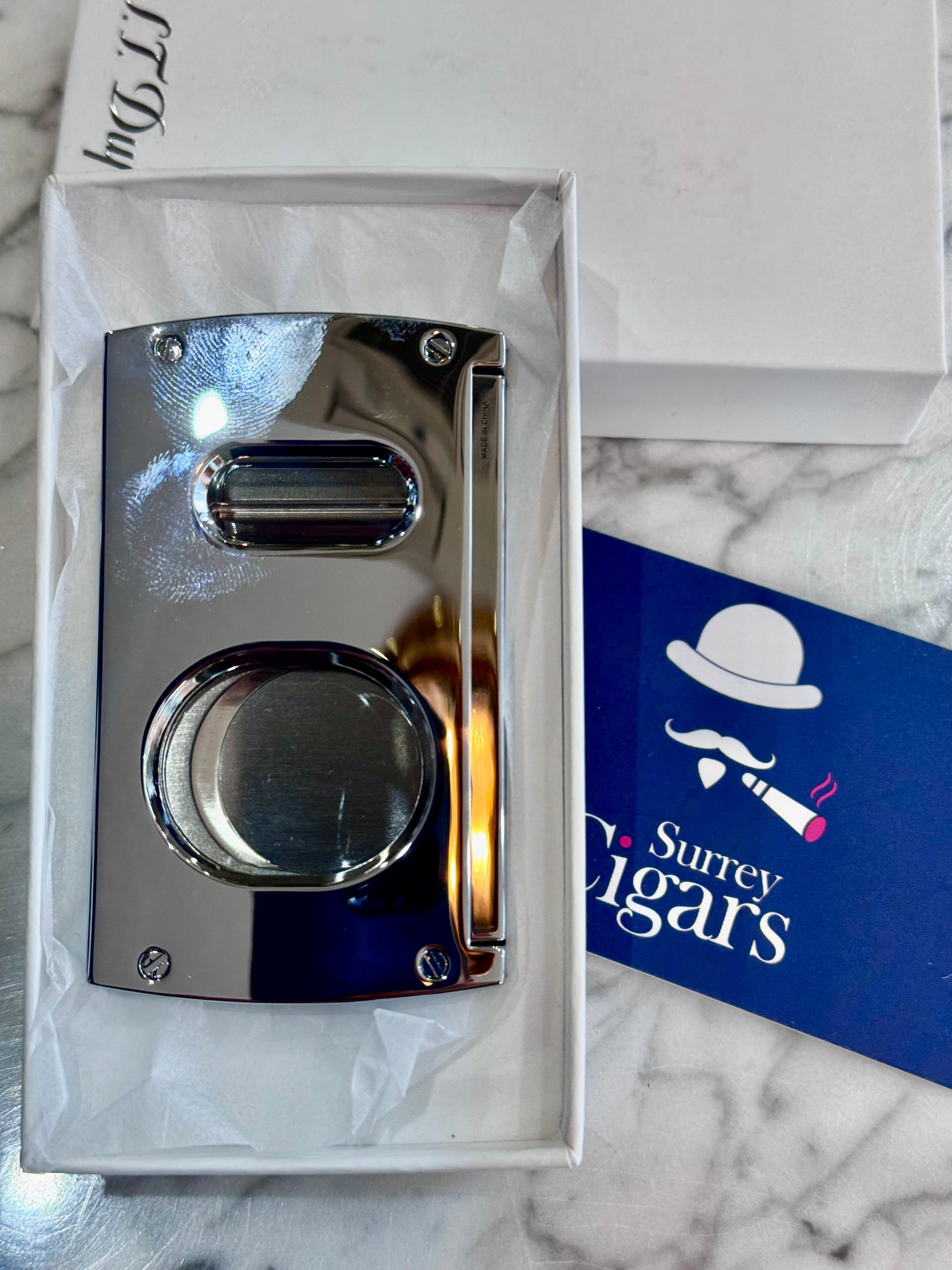 S.T. Dupont Cigar Cutter Double Blade Silver 003418