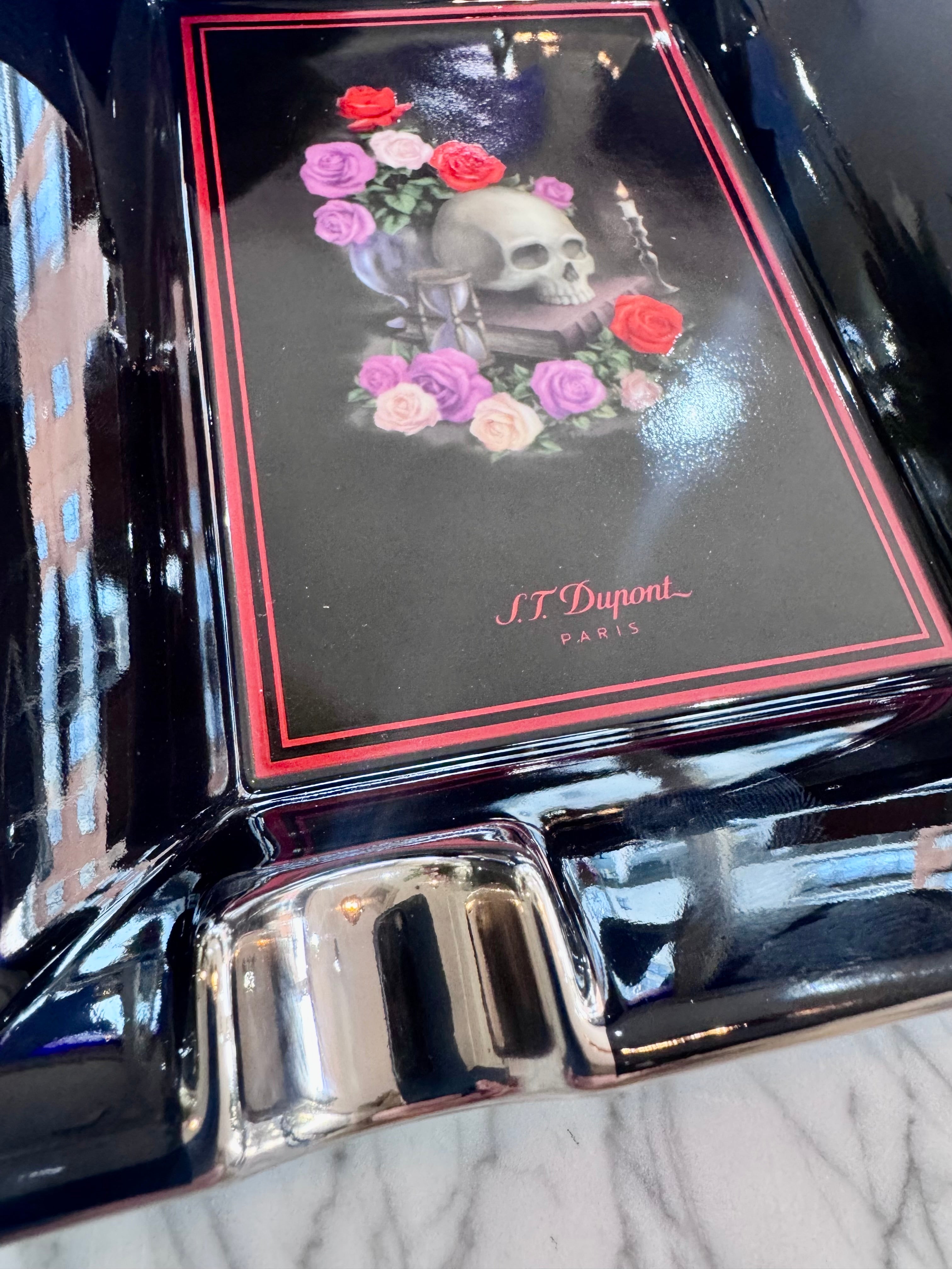 ST Dupont Cigar Ashtray Memento Mori black 006494