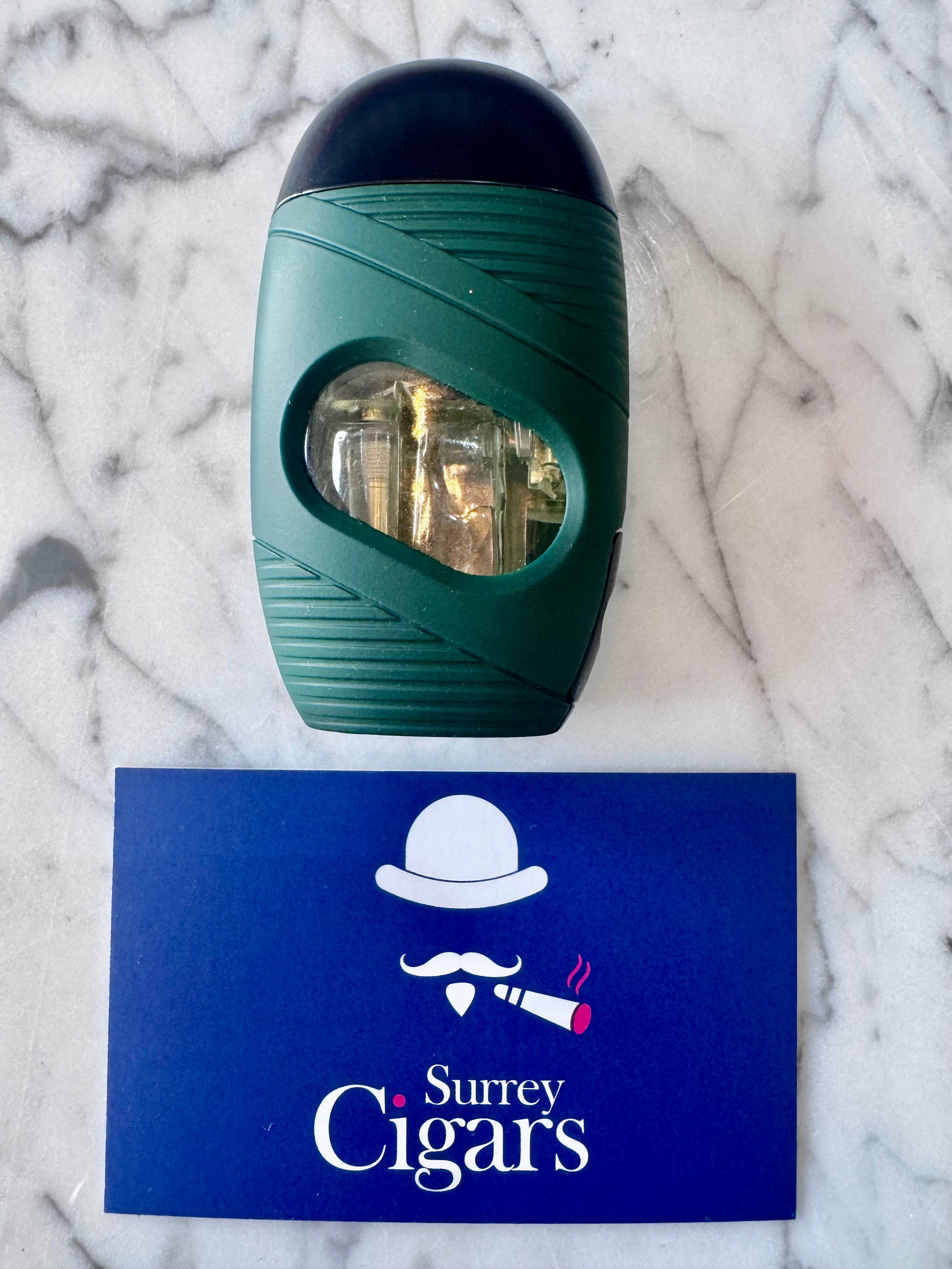 Mantis - Ovo -Triple Jet Flame Lighter and Cigar Punch Cutter - Green