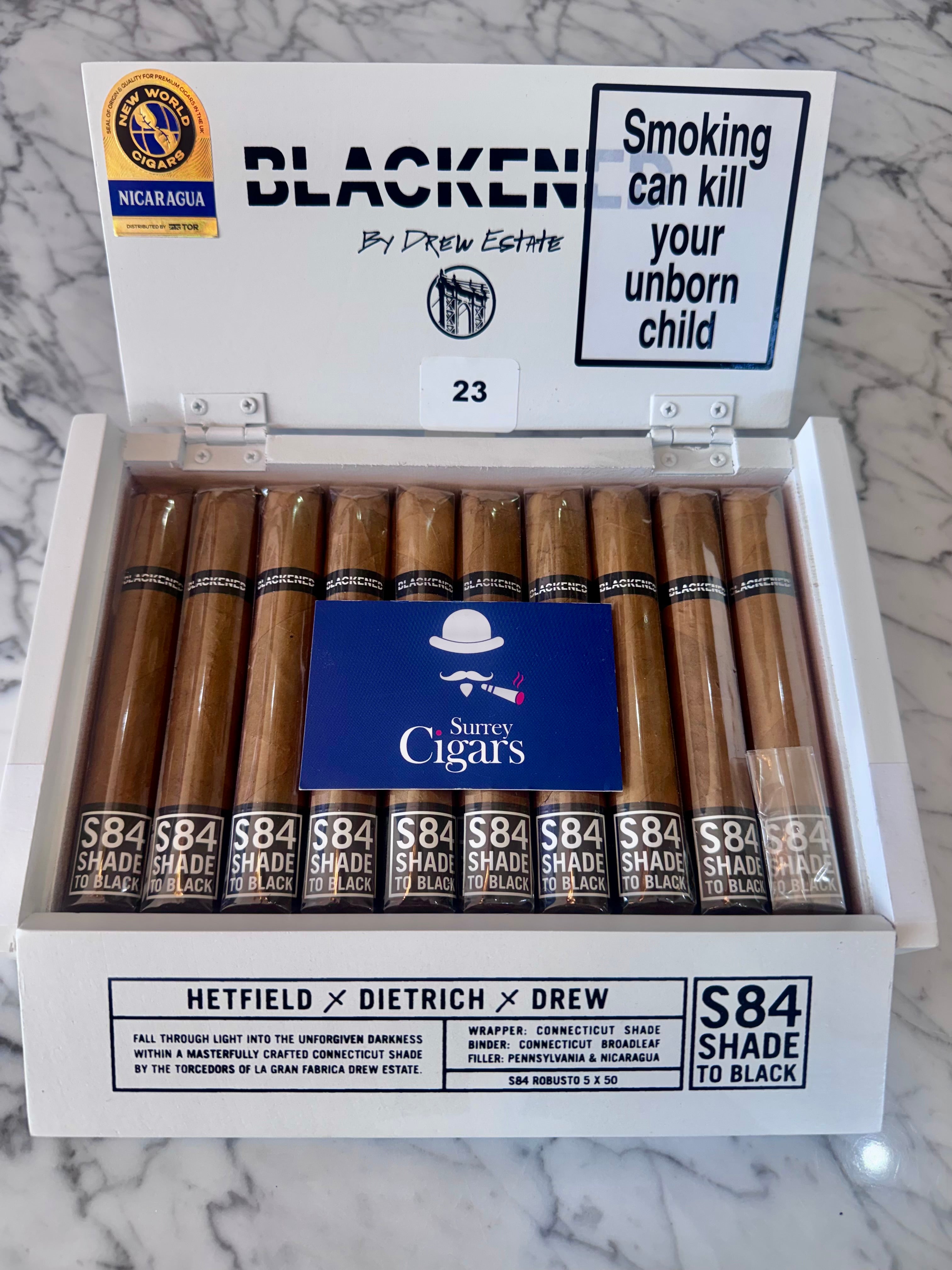 Drew Estate Blackened S84 Shade to Black Robusto