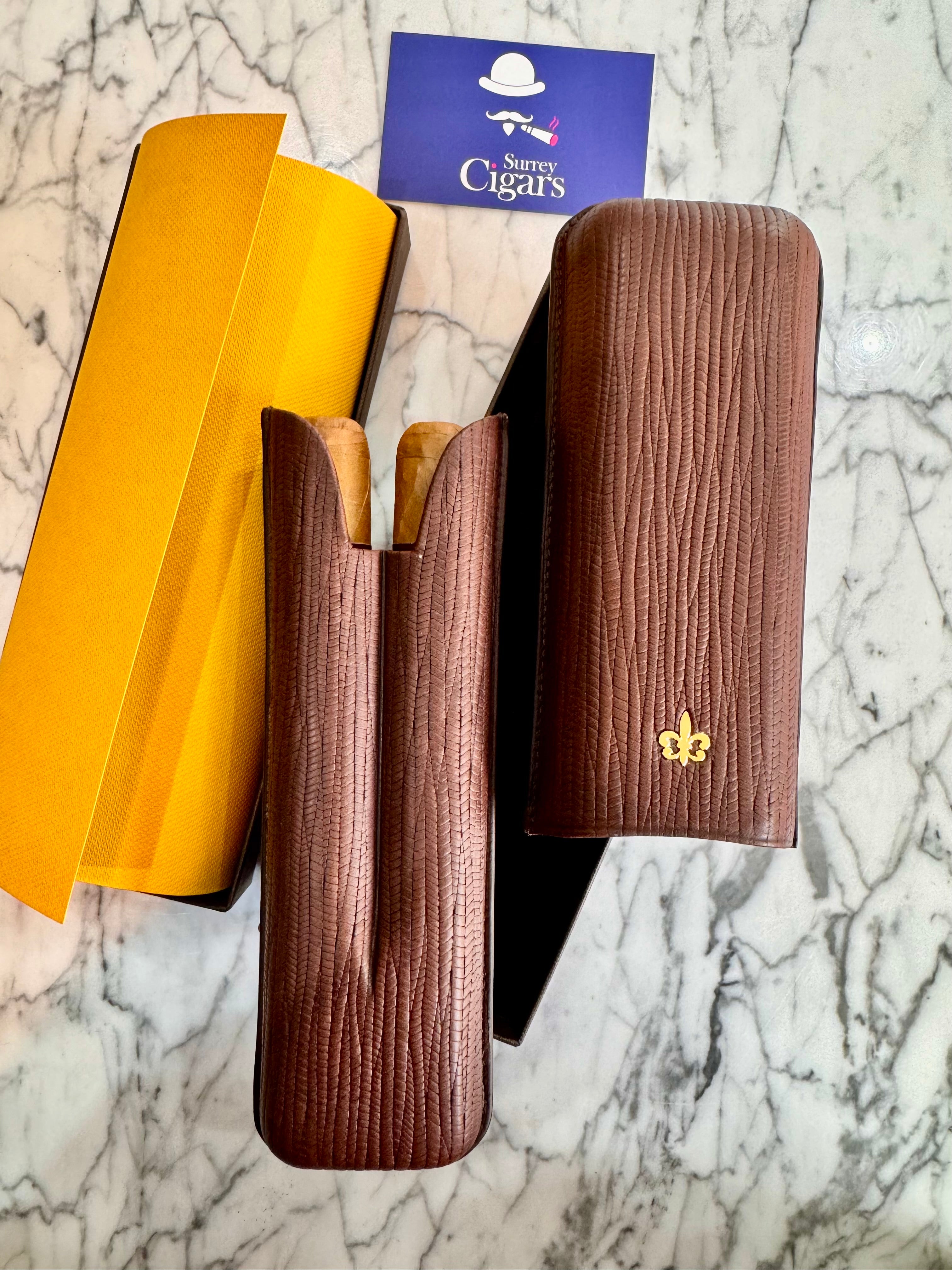 Montecristo Open Eagle Leather Case with 2 x Open Eagle Montecristo Cigars