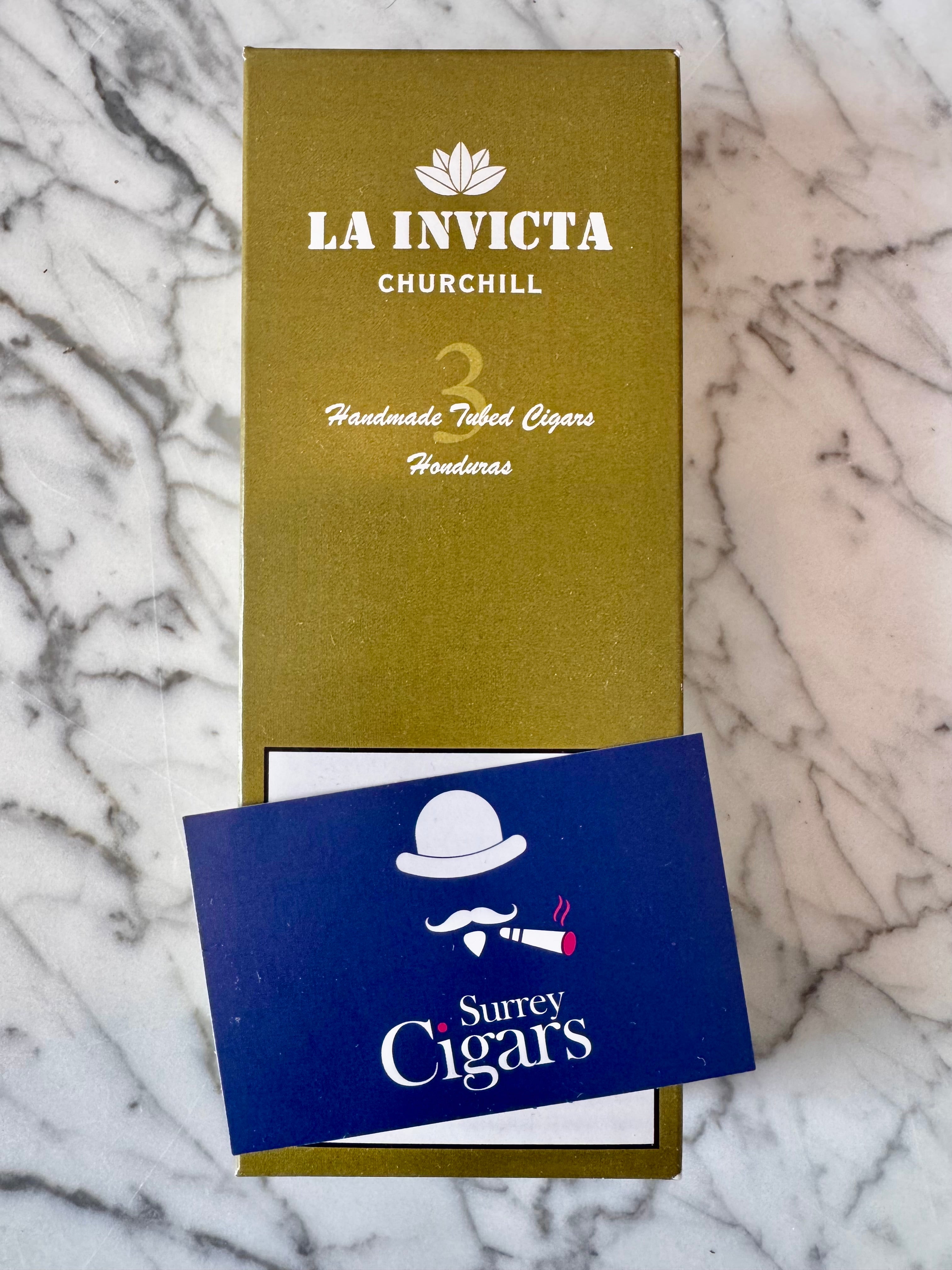La Invicta Honduran Churchill pack of 3 Tubed Cigars