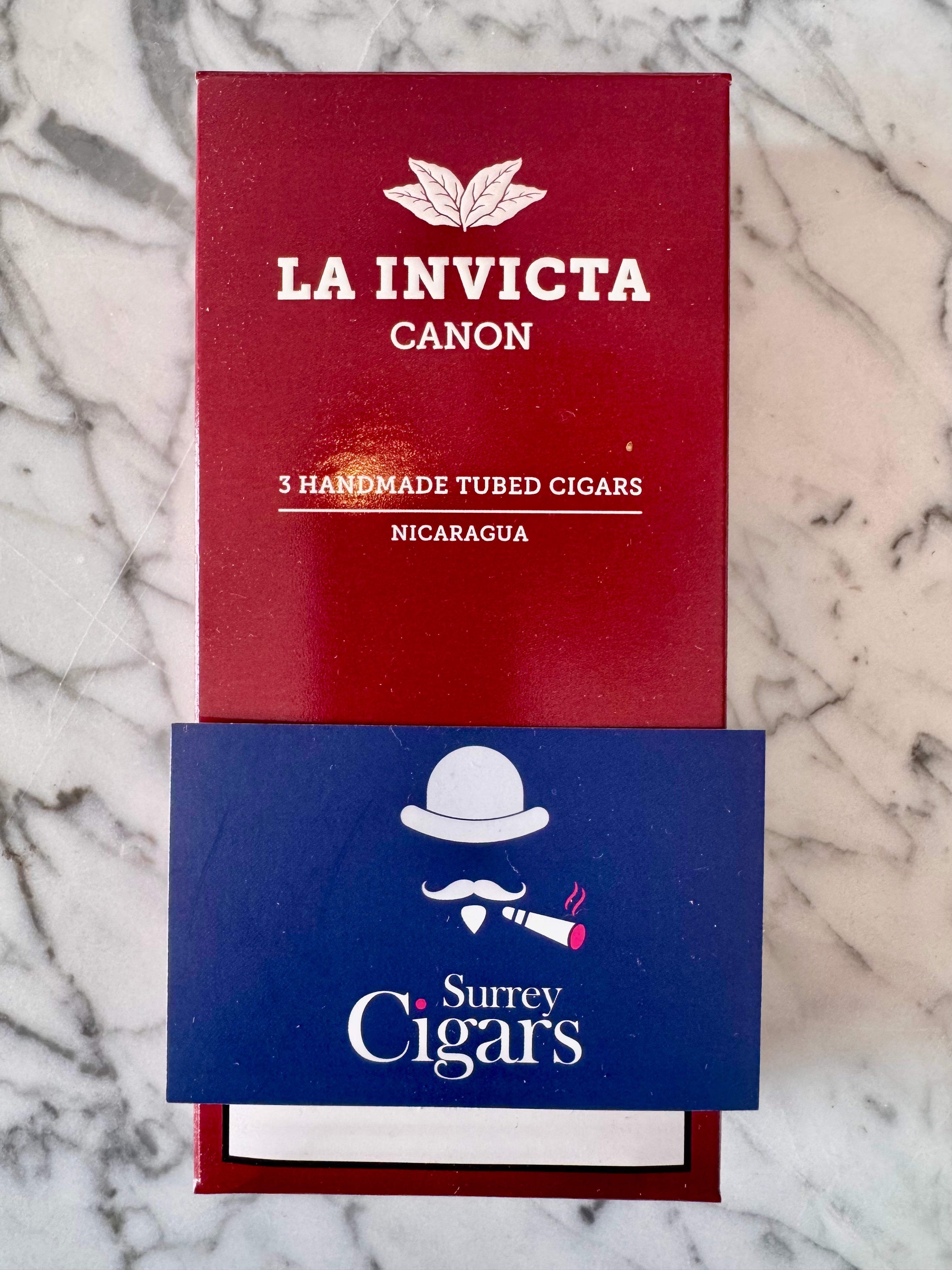 La Invicta Canon Pack of 3 tubed Cigars