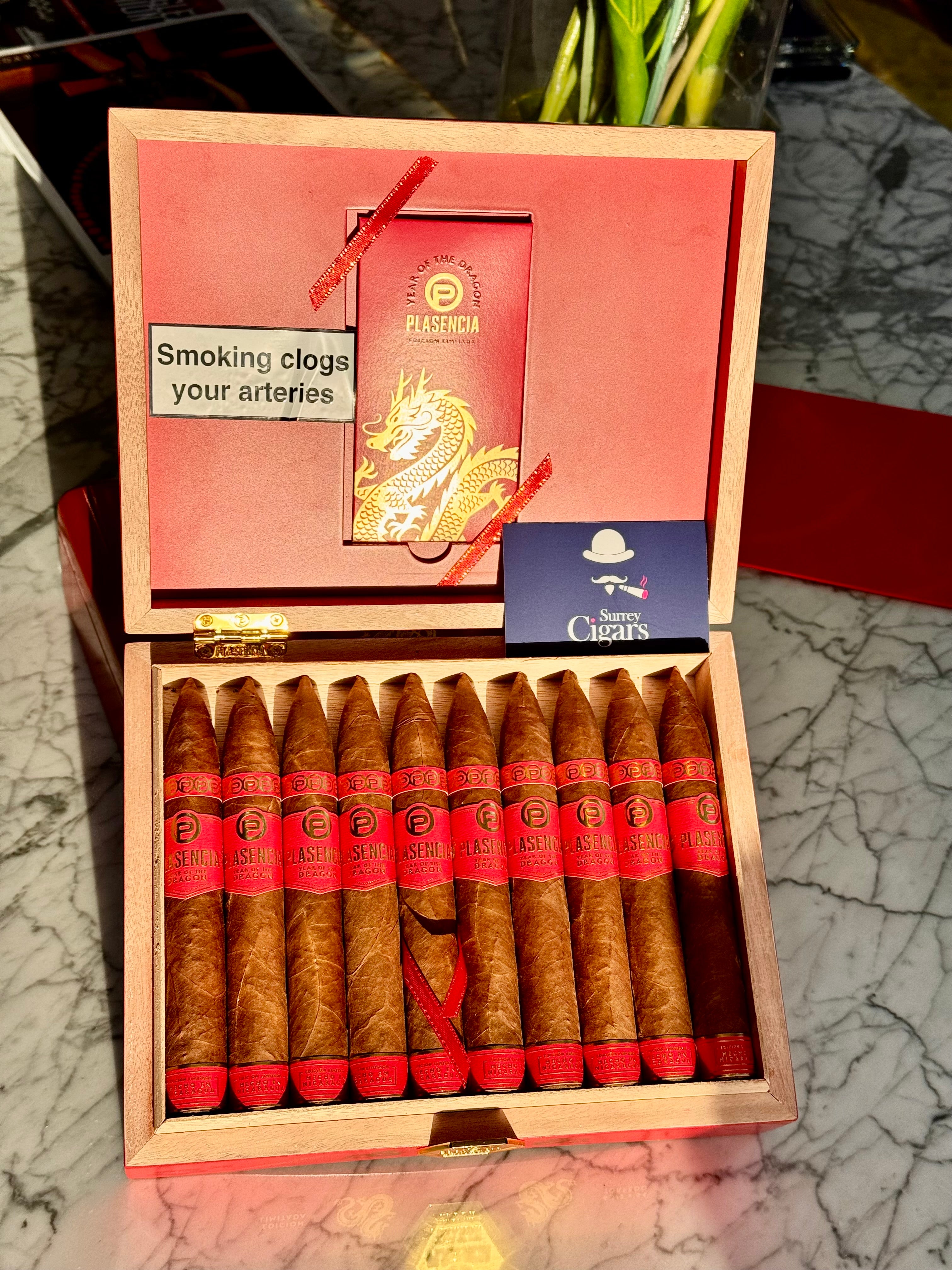Plasencia The Year of the Dragon Limited Edition 2024 Cigar. Only 3,000 Boxes Worldwide