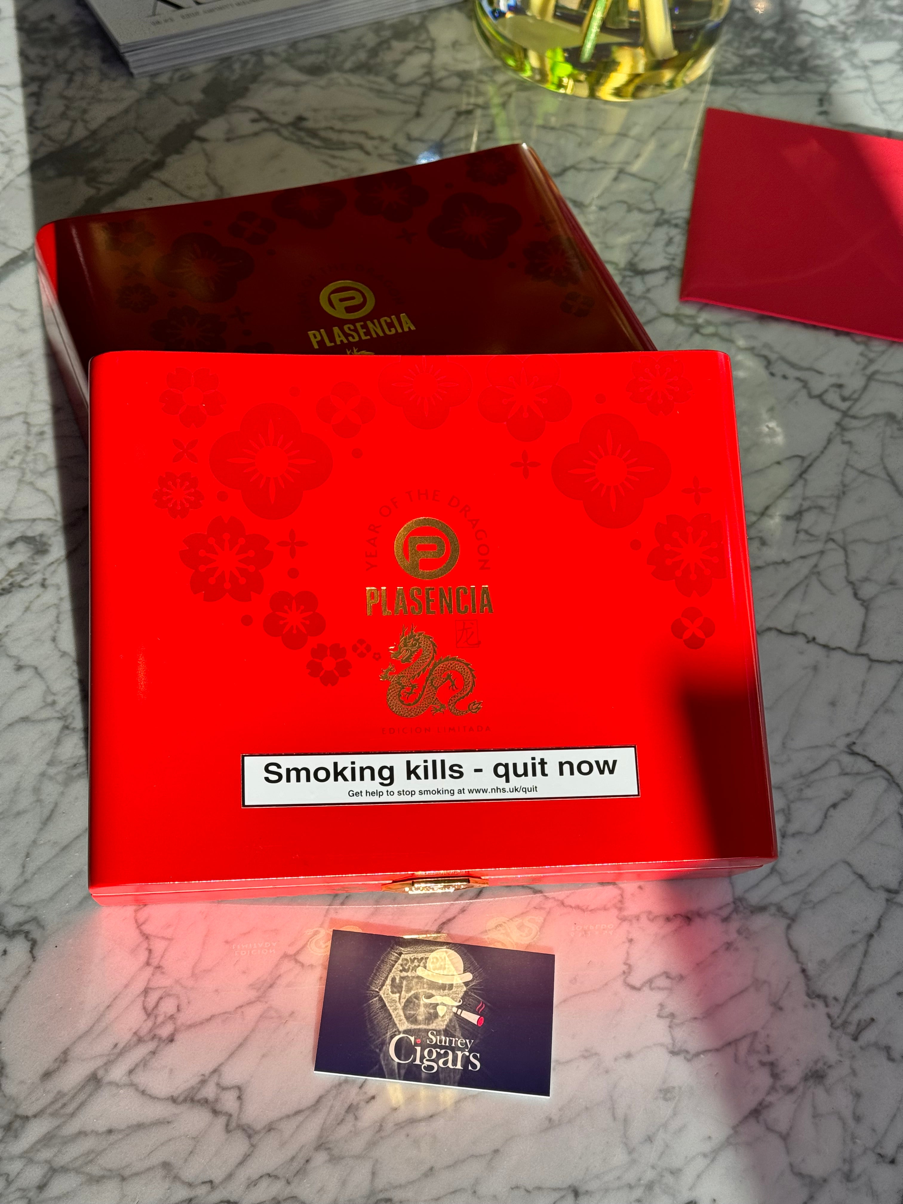 Plasencia The Year of the Dragon Limited Edition 2024 Cigar. Only 3,000 Boxes Worldwide