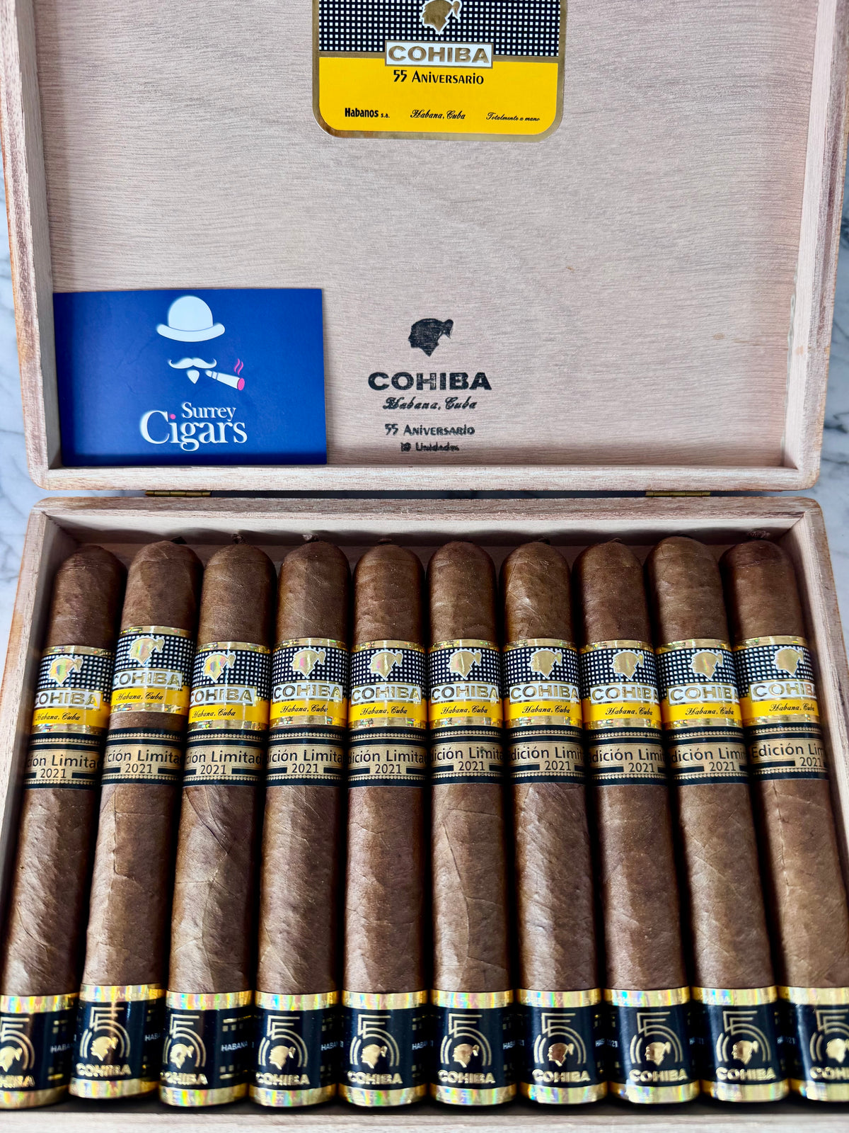 Cohiba 55 Aniversario Limited Edition 2021 (Box of 10)
