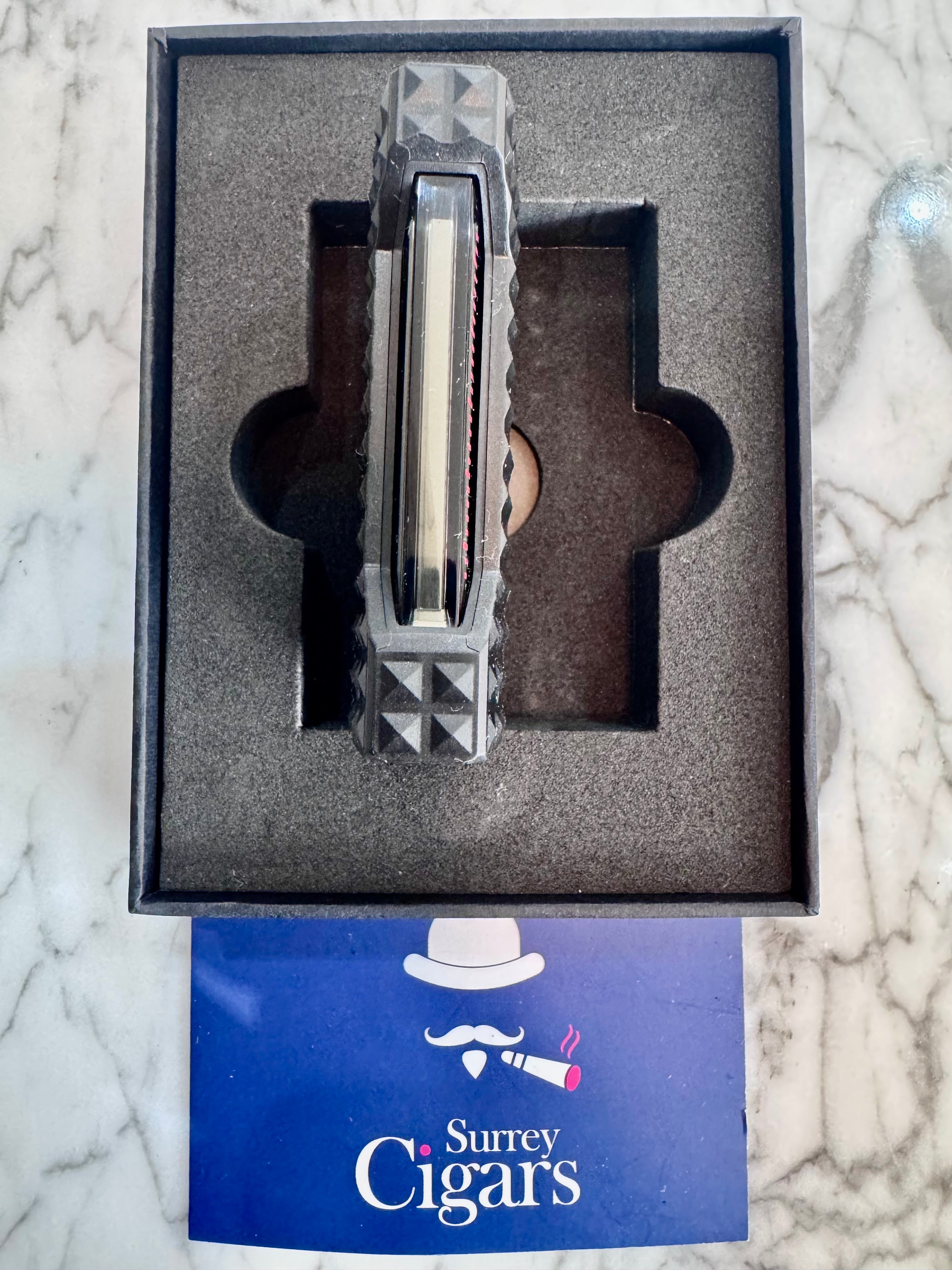 S.T. Dupont Windproof Soft Flame Brushed lighter Black W21323