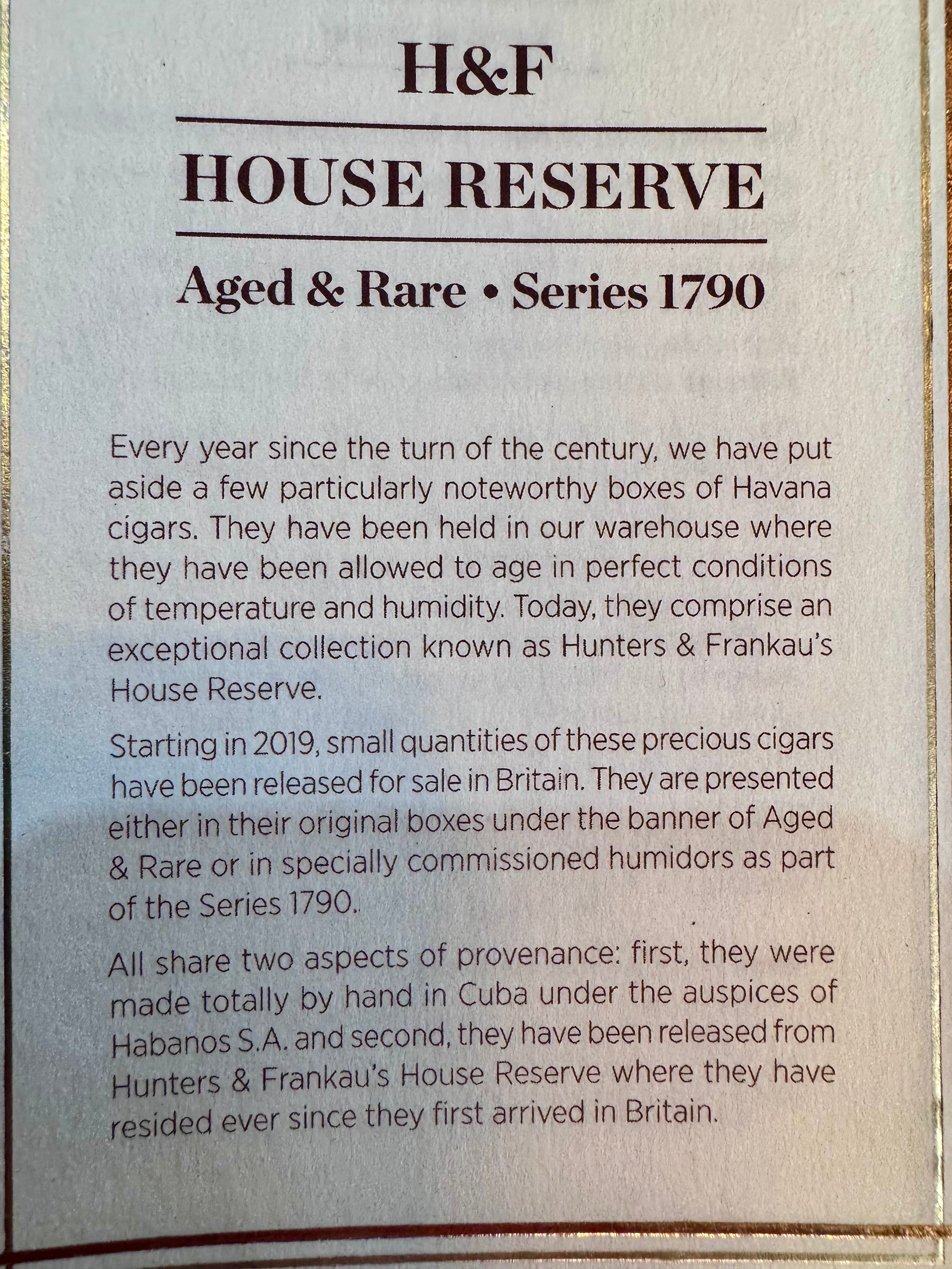 Montecristo 90th Anniversary Special Reserve Release by Hunters & Frankau 50 x Cigars Bundle. ONLY 2 AVAILABLE