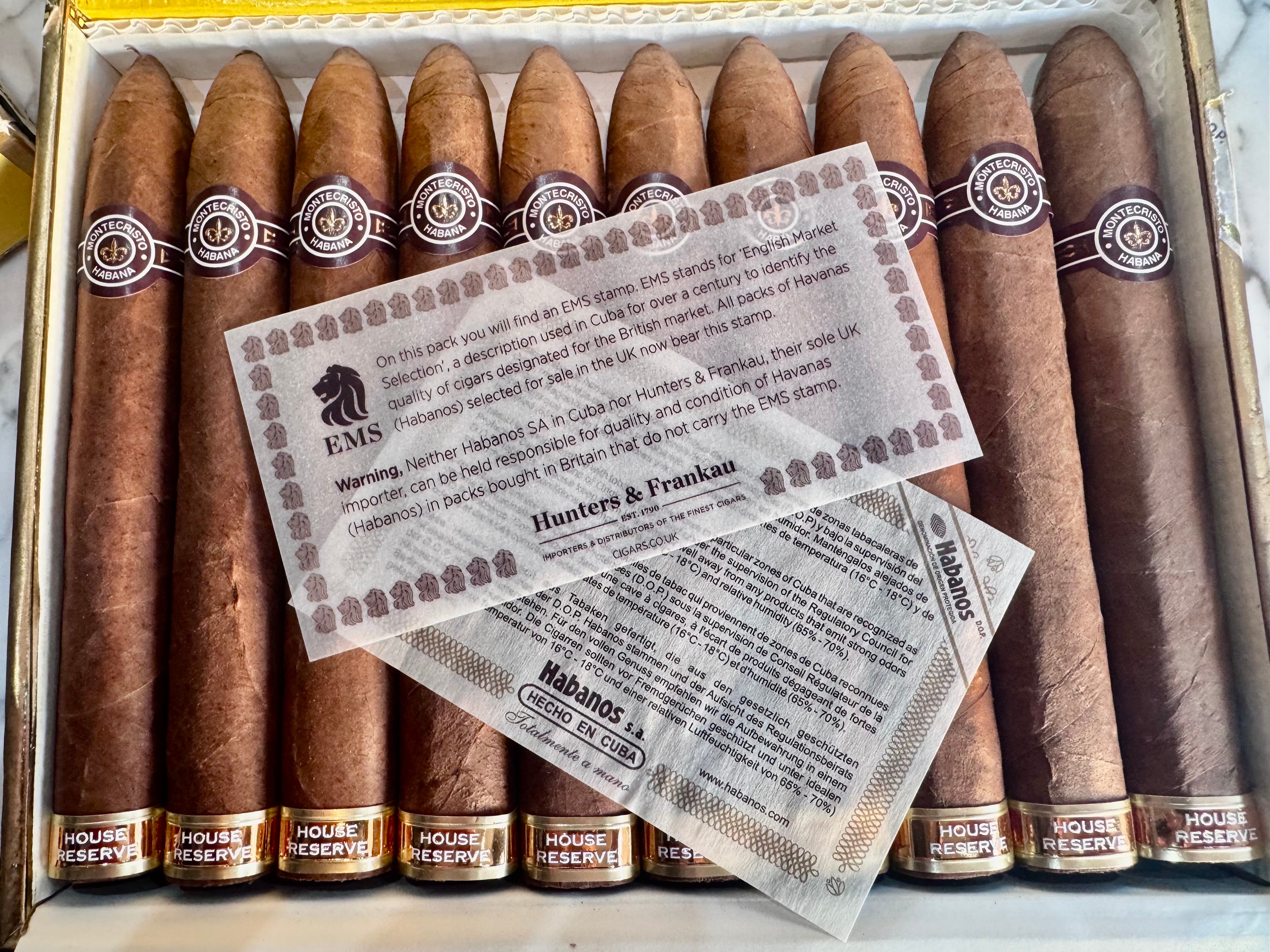 Montecristo 90th Anniversary Special Reserve Release by Hunters & Frankau 50 x Cigars Bundle. ONLY 2 AVAILABLE