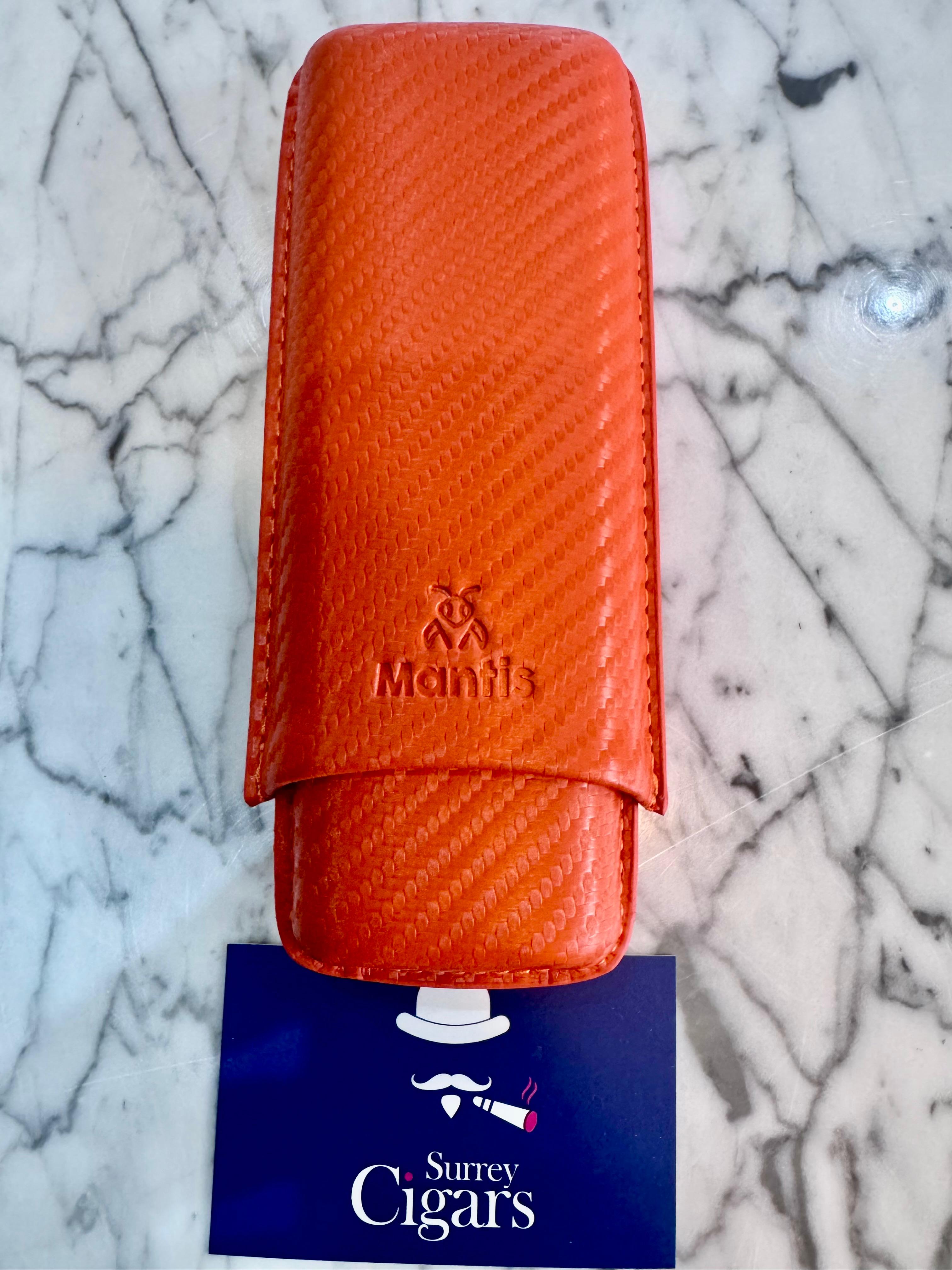 Mantis - NeoCase Carbon Series Cigar Case for 2 Cigars - Carbon Black