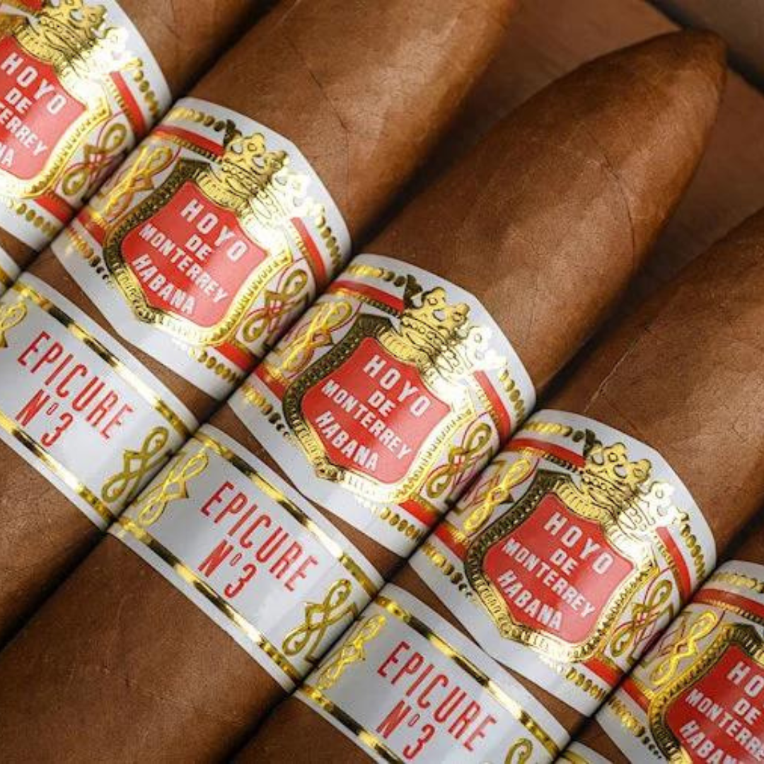 Hoyo de Monterrey Epicure No.3 cigar with detailed band