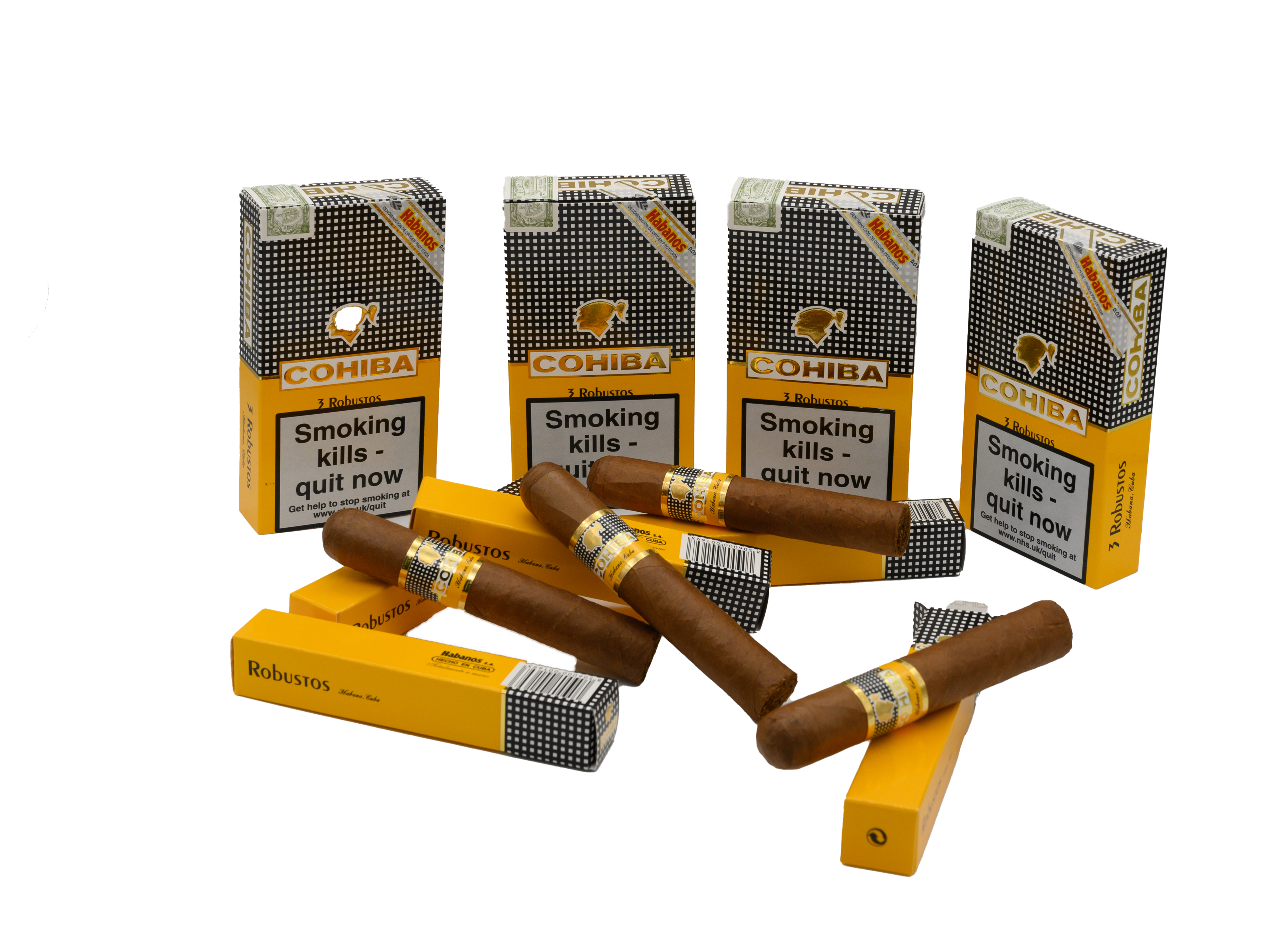 Cohiba Robustos (Pack of 3 Cigars)