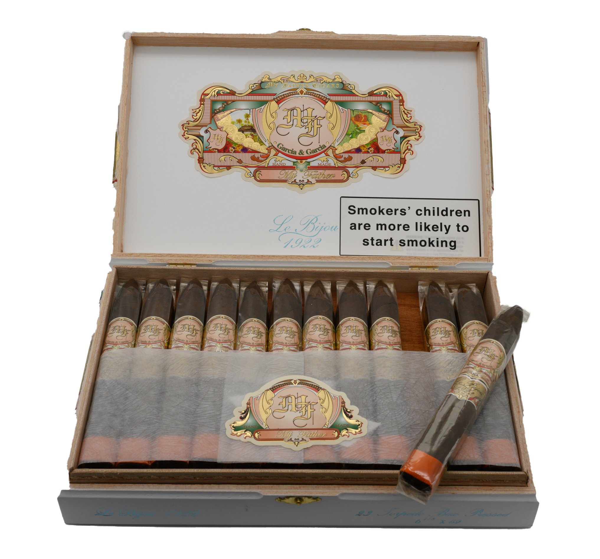 My Father Cigar Le Bijou 1922 Torpedo Box Pressed