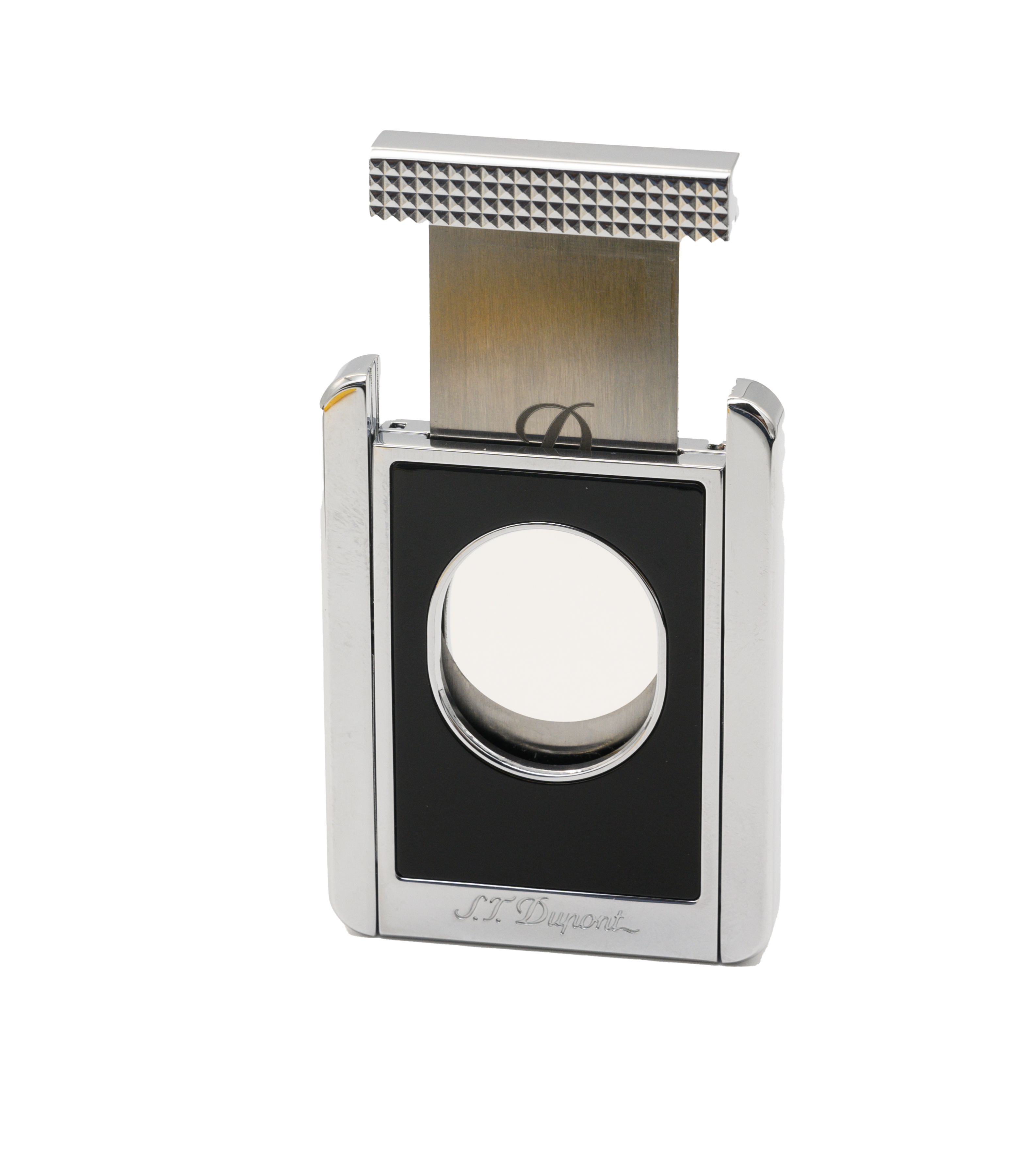 S.T. Dupont Black Chrome Cigar Cutter Stand