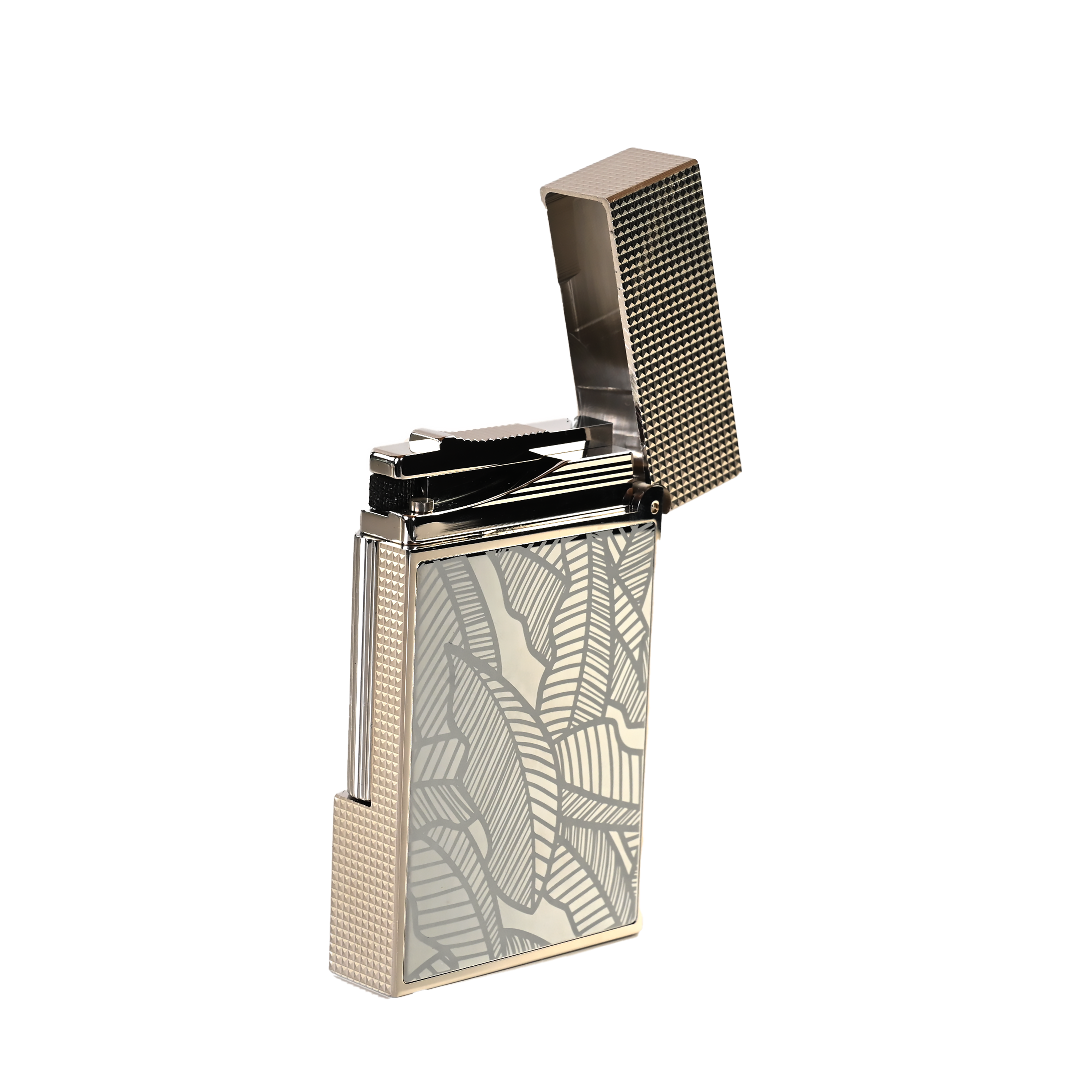 Davidoff Prestige Lighter (Palladium) - The Leaves Limited Edition (No. 002/250)