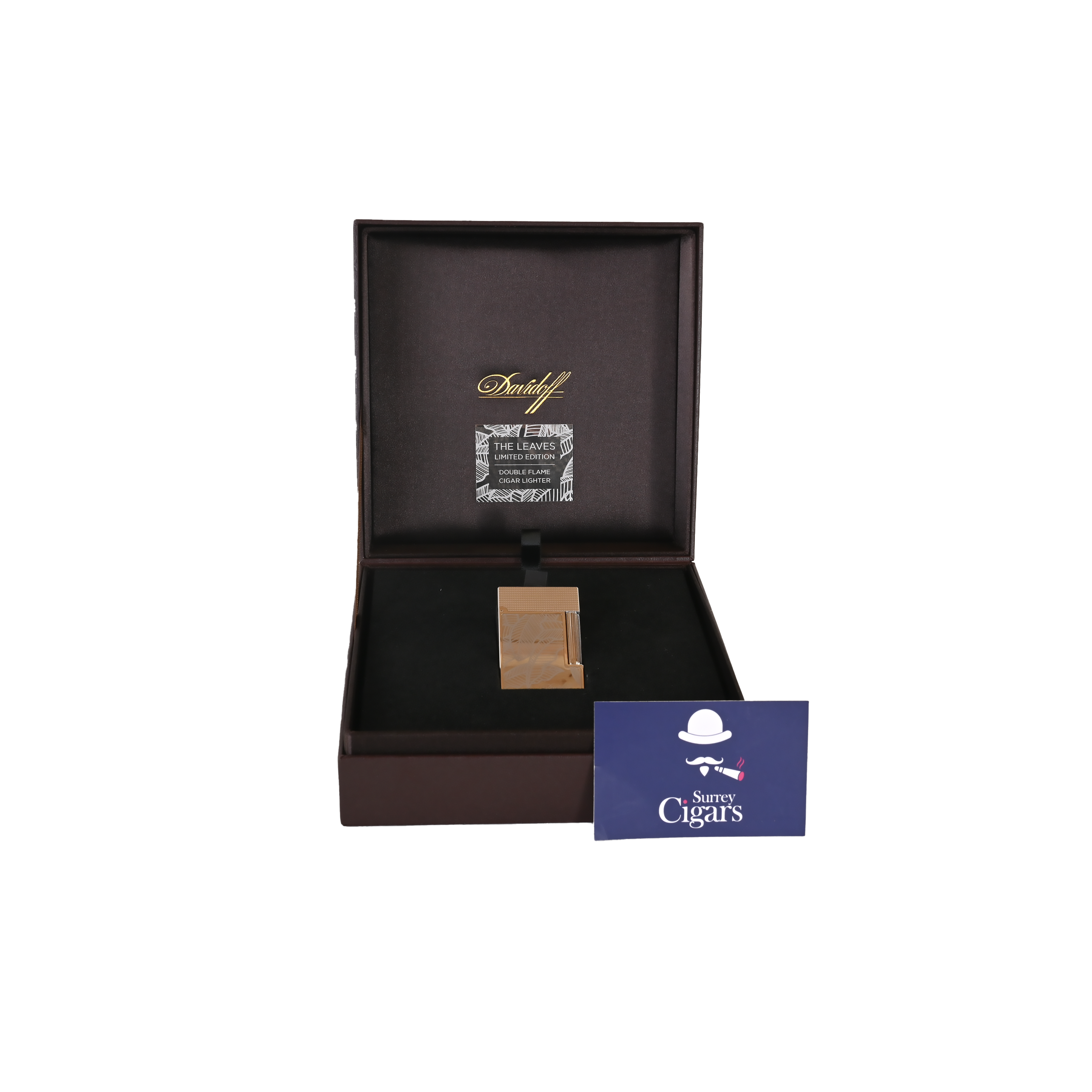 Davidoff Prestige Lighter (Palladium) - The Leaves Limited Edition (No. 002/250)