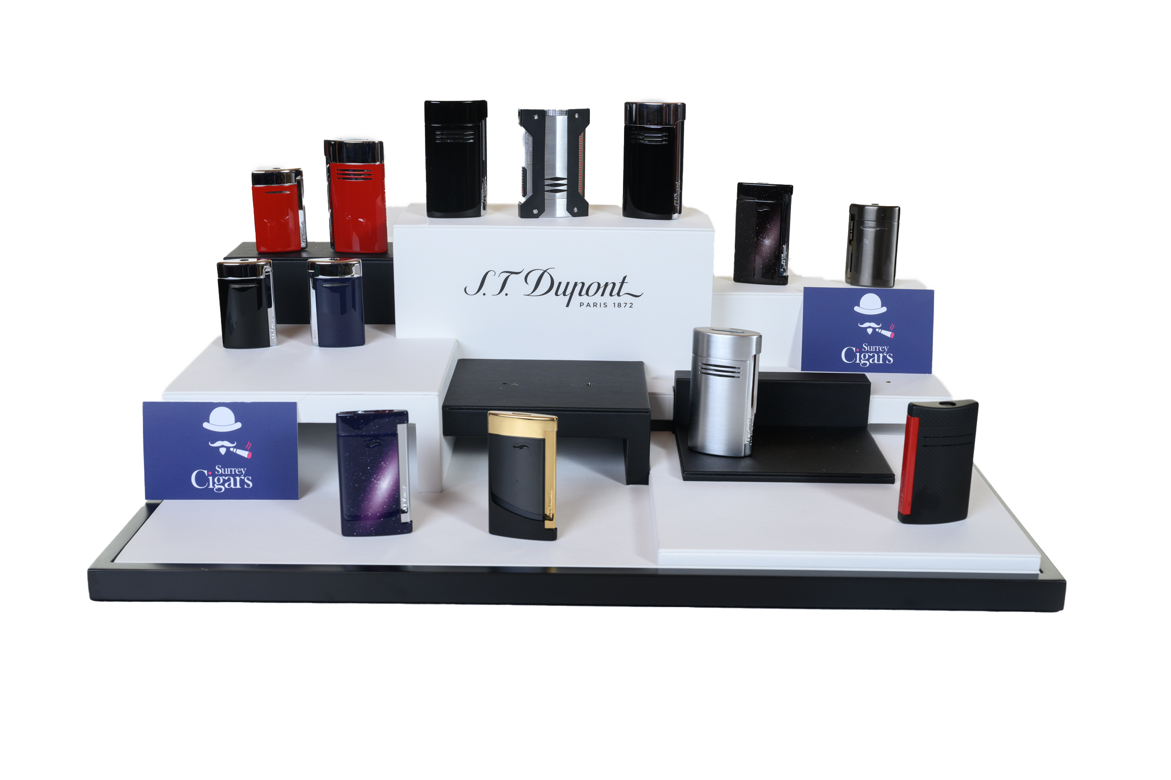 S.T. Dupont Slim 7 Lighter (Black and Gold)