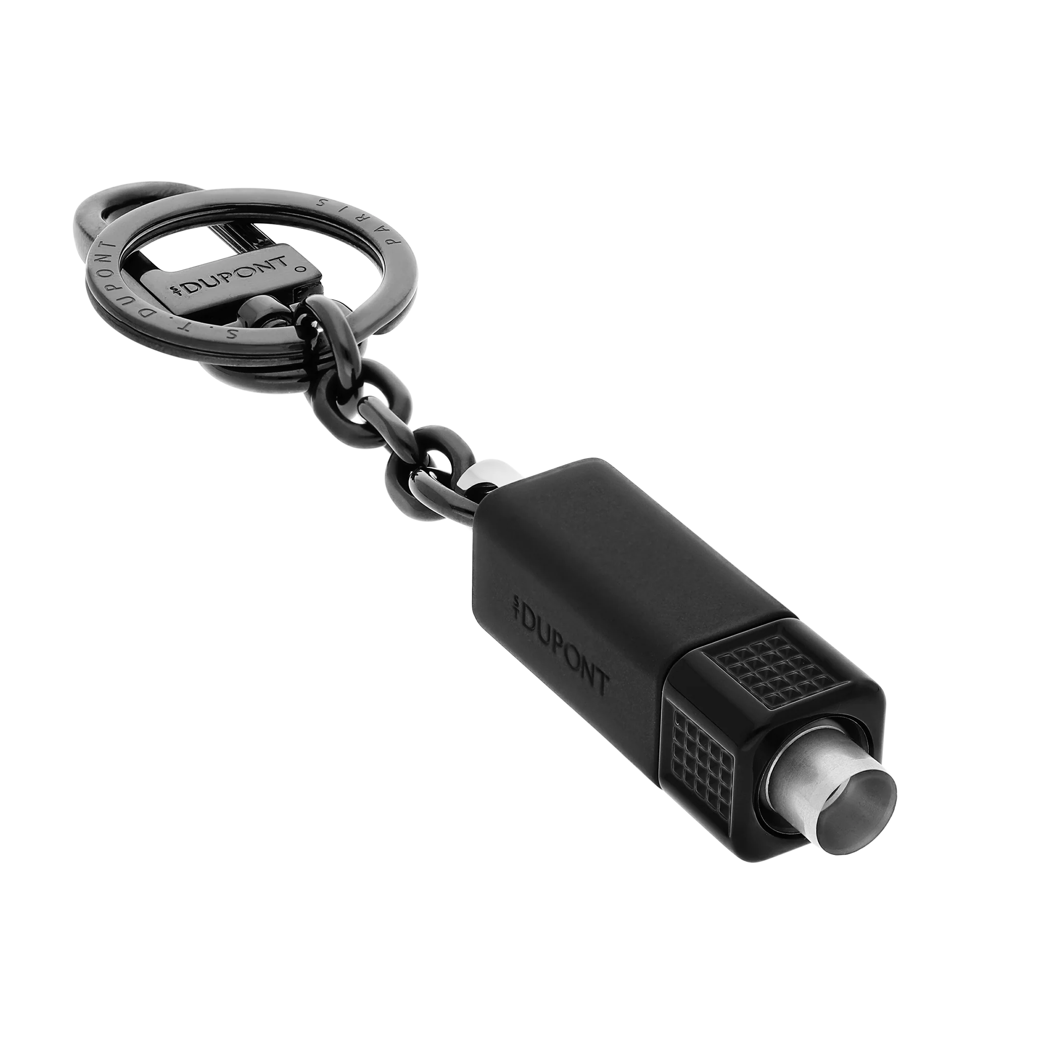 S.T. Dupont cigar cutter Double Puncher Cohiba Behike Key Ring black REF: 003203P