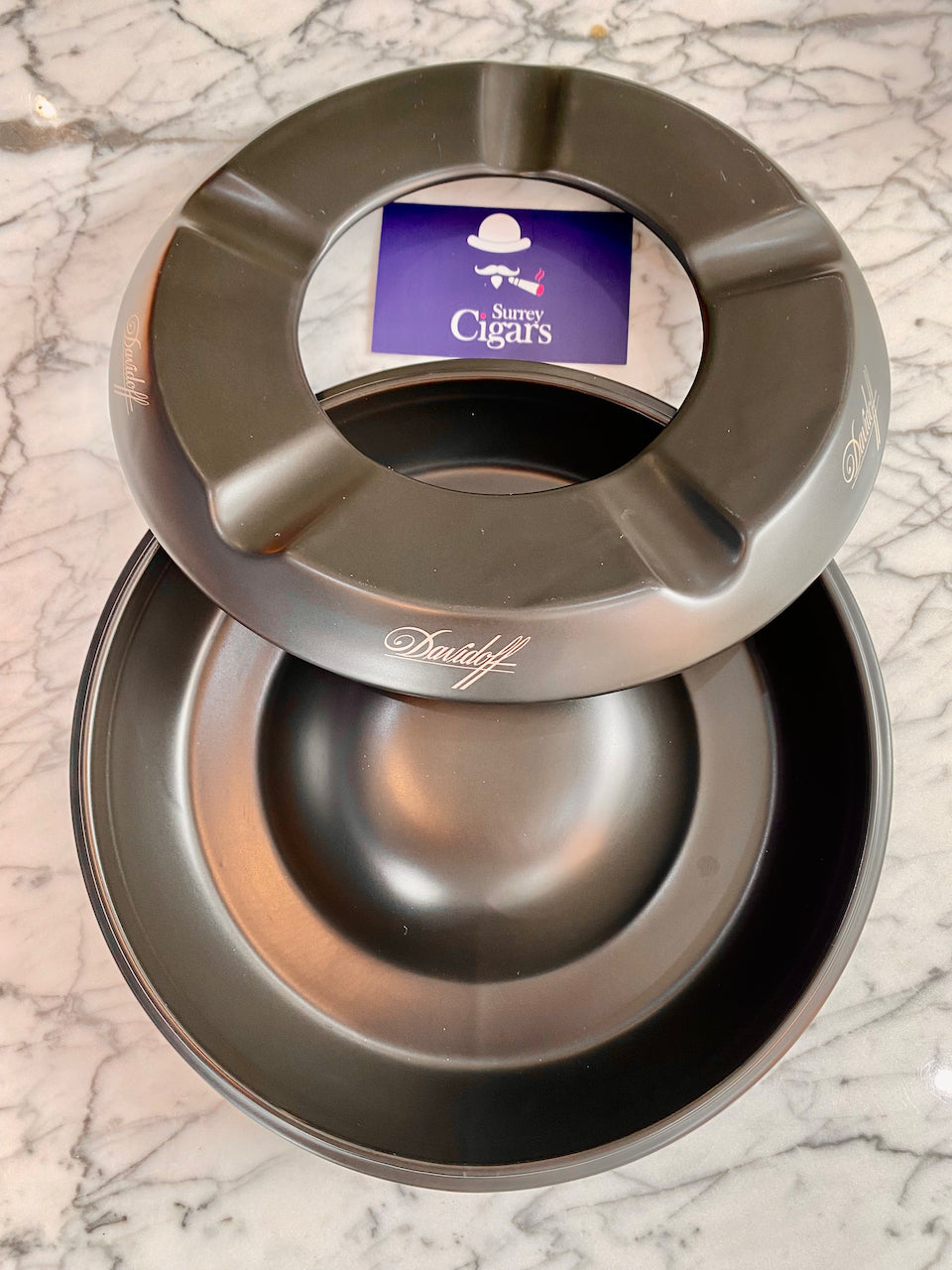 Davidoff Round Black 5 Cigar Ashtray