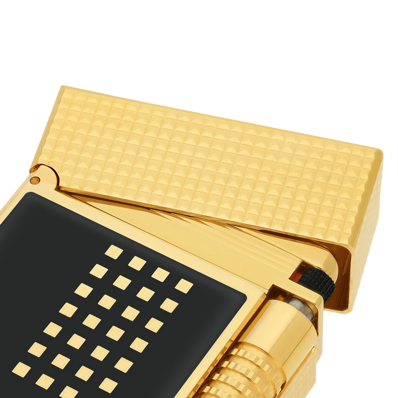 Le Grand S.T. Dupont Mixed Lacquered lighter Cohiba Behike Gold / black REF: C23003CL