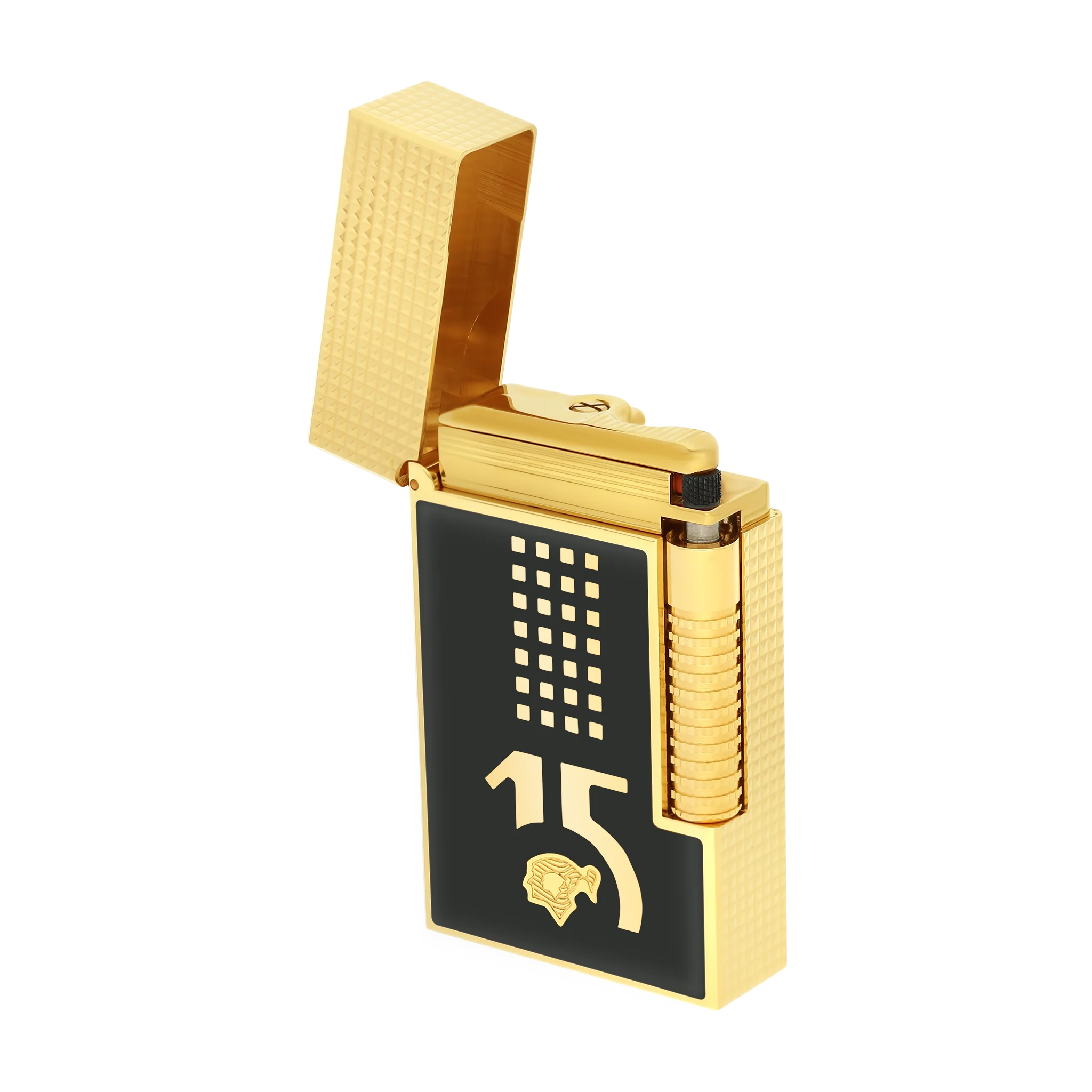 S.T. Dupont Le Grand Mixed Lacquered Lighter Cohiba Behike Gold / Black Ref: C23003cl