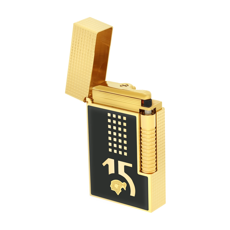 Le Grand S.T. Dupont Mixed Lacquered lighter Cohiba Behike Gold / black REF: C23003CL