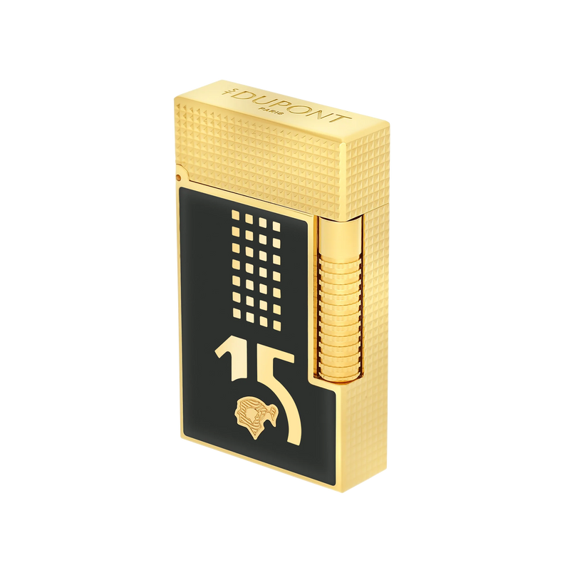 Le Grand S.T. Dupont Mixed Lacquered lighter Cohiba Behike Gold / black REF: C23003CL