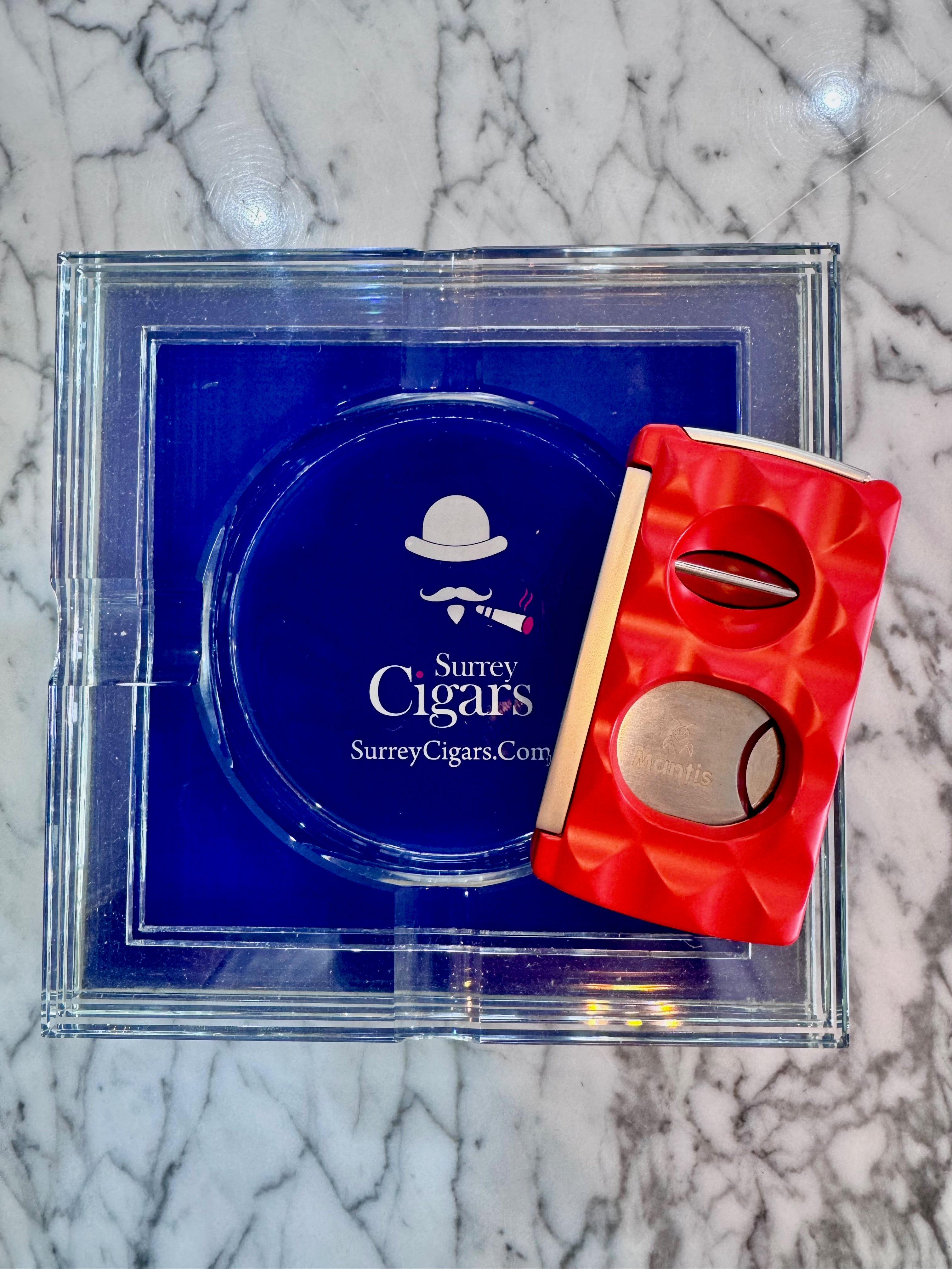 Mantis - Universal - 3 X Cigar Cutter - Straight Cut +  V-Cut + Punch Cutter in Yellow