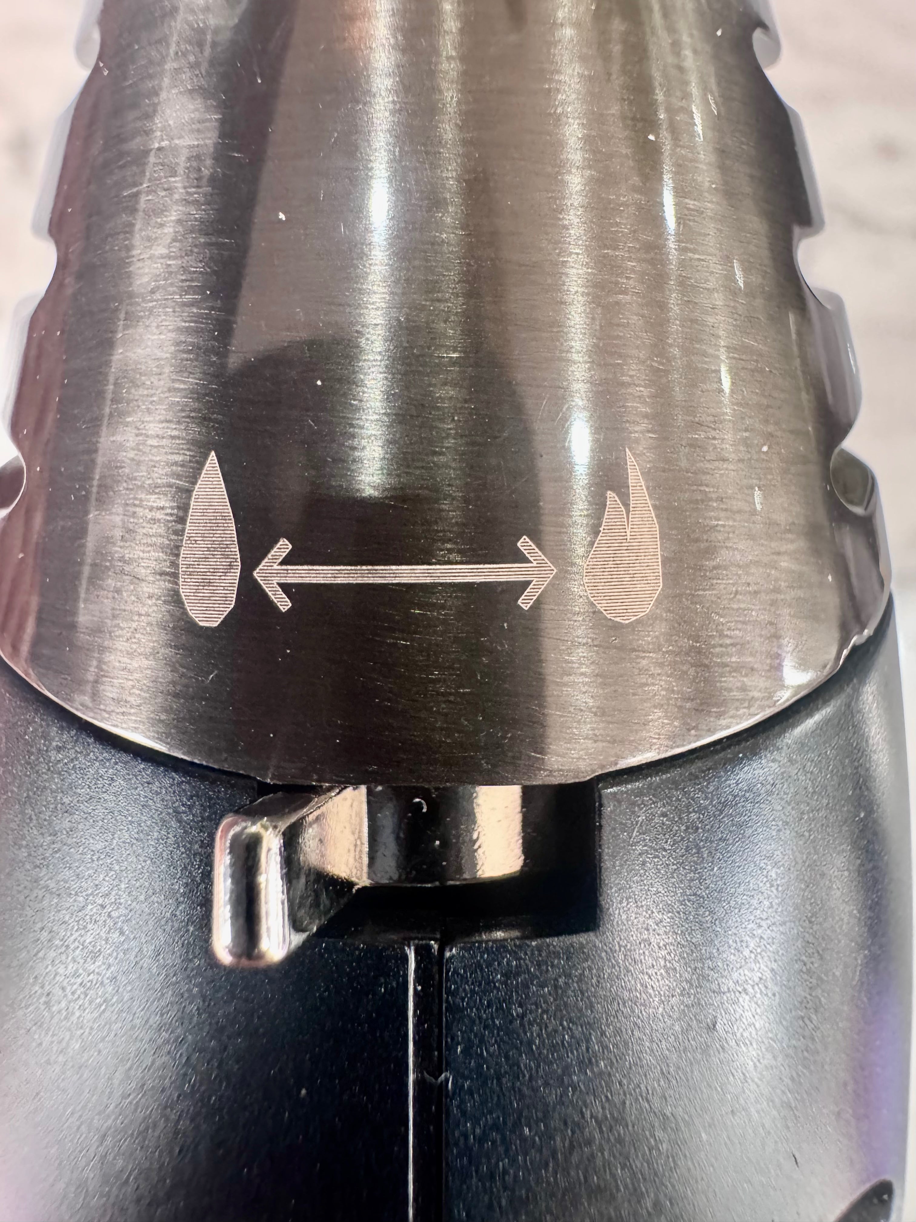 Mantis - Inferno - Dual-flame Jet and Soft Flame Table Lighter - Black Metal