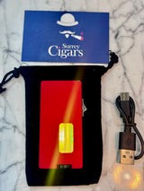 Mantis - Blazeline -  7 Jet soft Flame gravity induction ignition Lighter  - Red