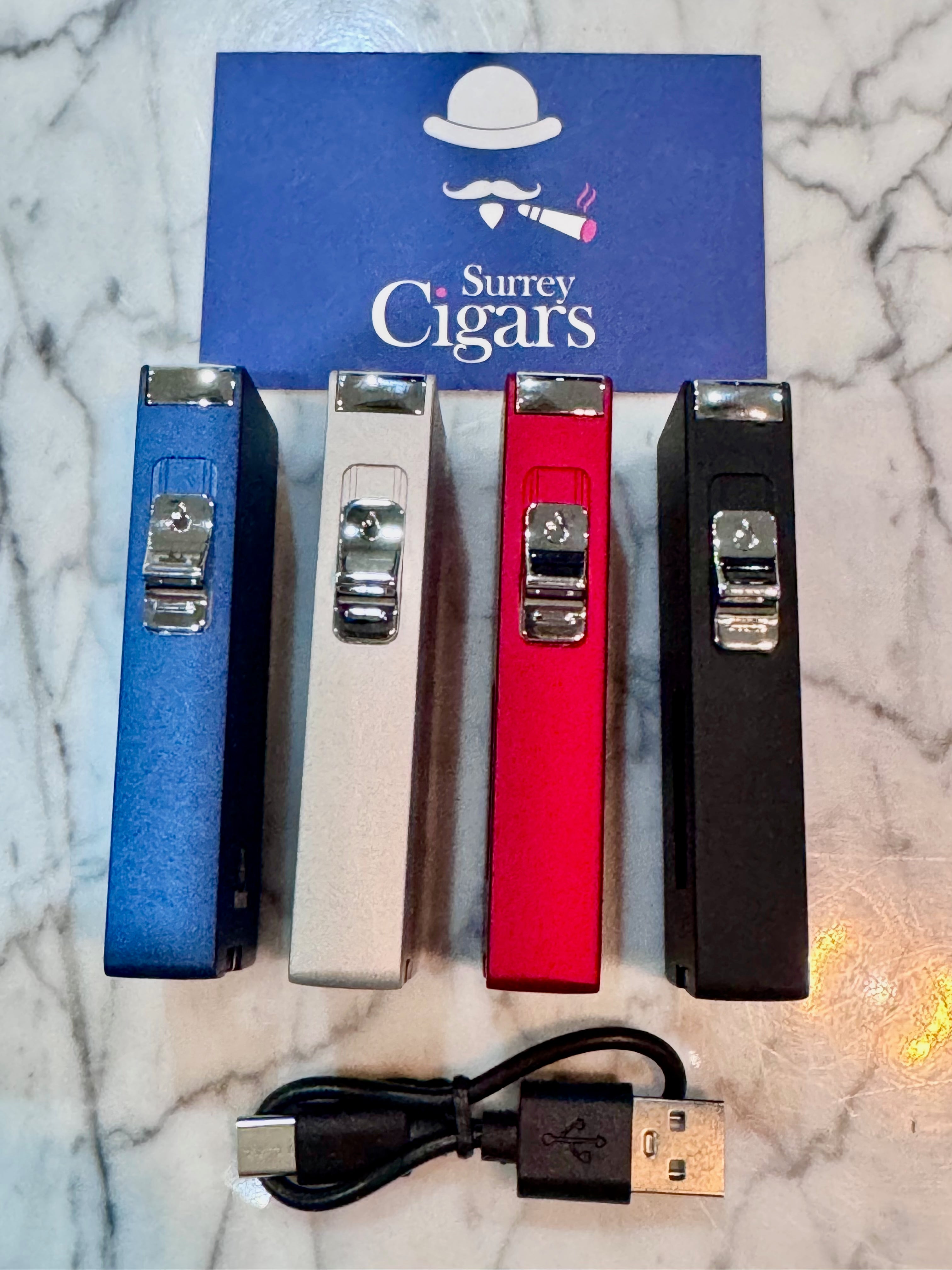 Mantis - Blazeline - 7 Jet soft Flame gravity induction ignition Lighter  - Blue