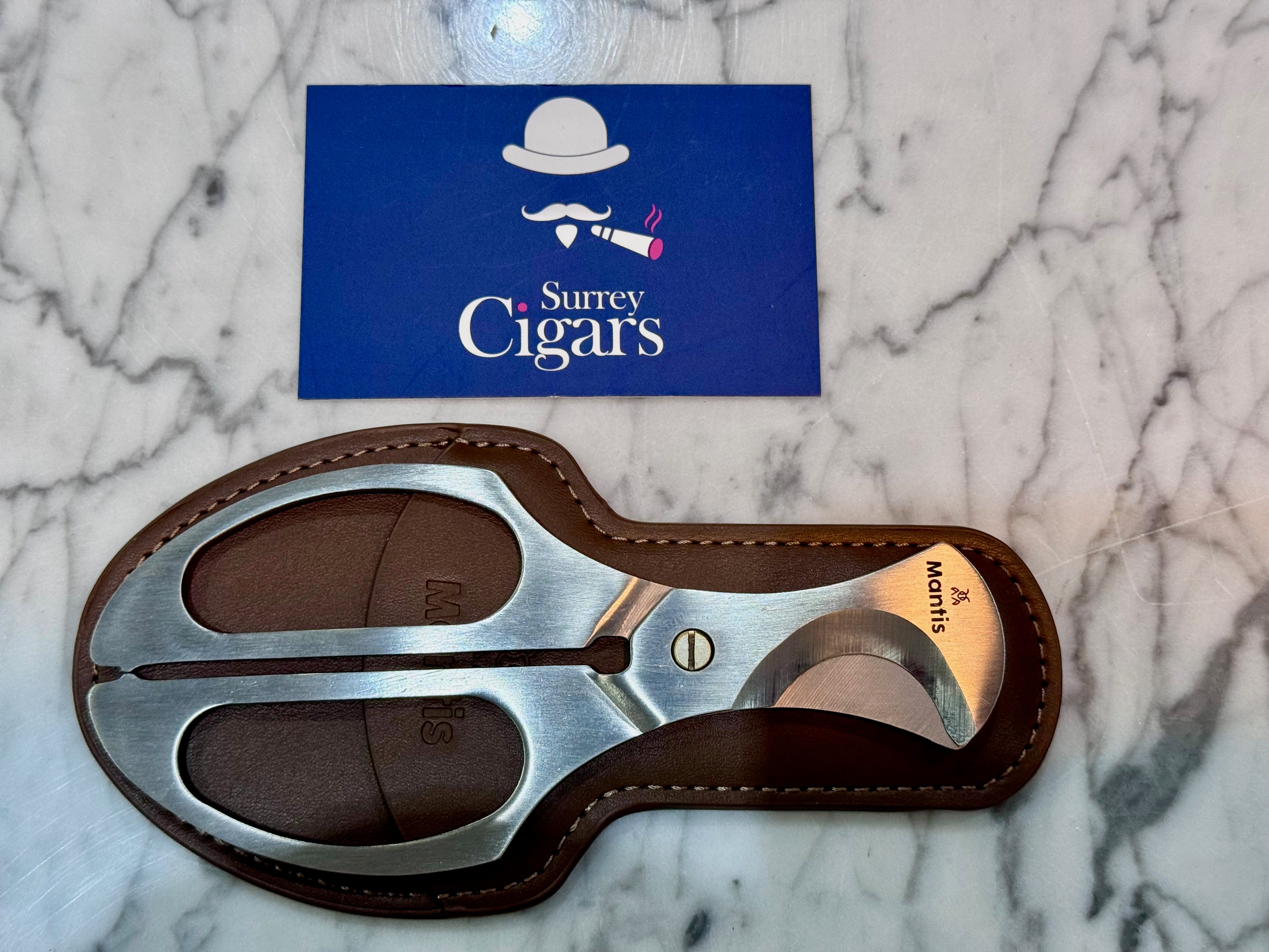 Mantis - Katanami - Table Cigar Cutter Scissors and Pouch