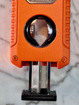 Mantis - Omni - Multifunction Triple Jet Flame Lighter with V cutter, Punch Cutter, Draw enhancer and Cigar stand. - Green