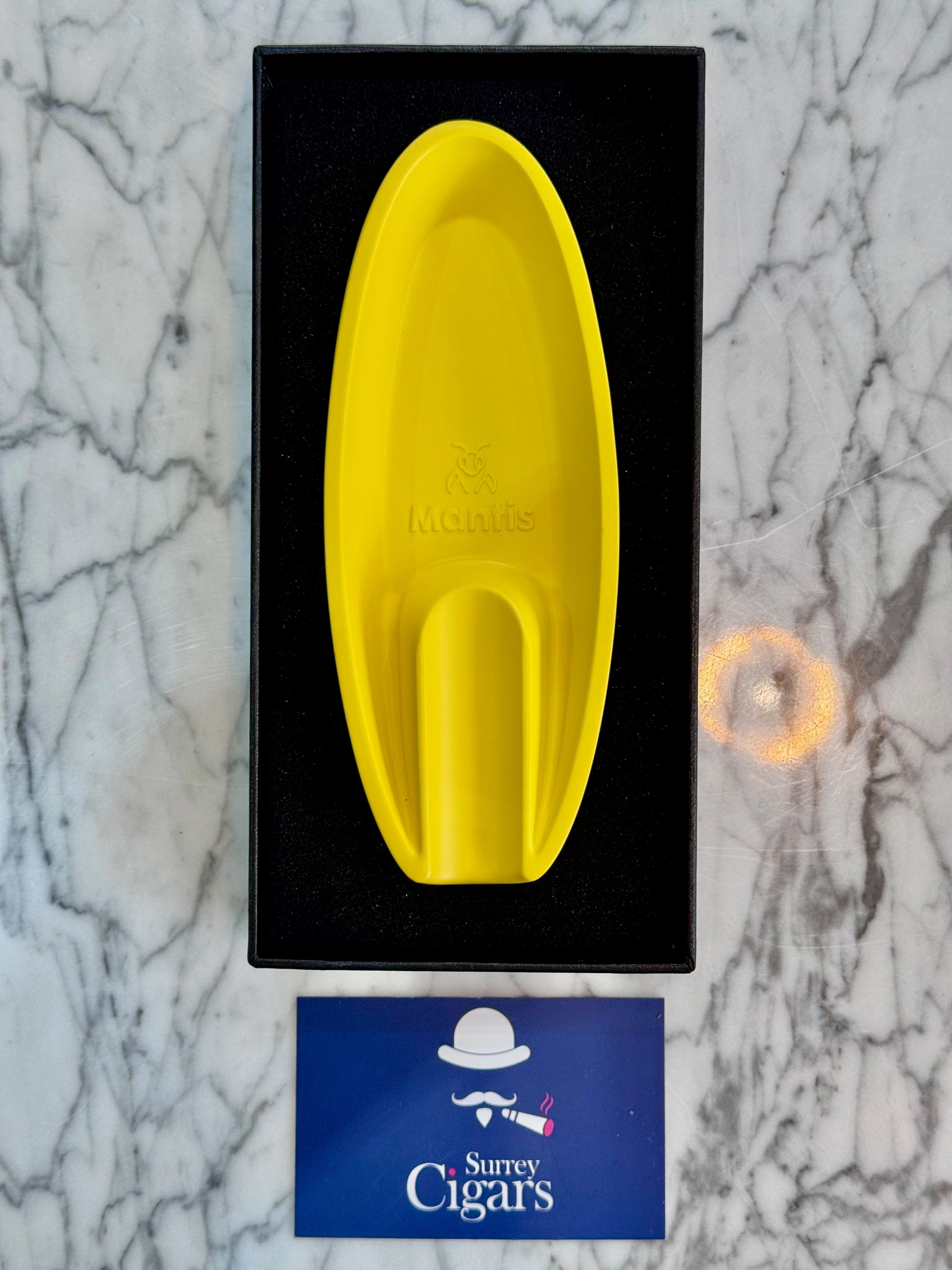 Mantis - Streamline - Metal and Ceramic Ashtray - Yellow